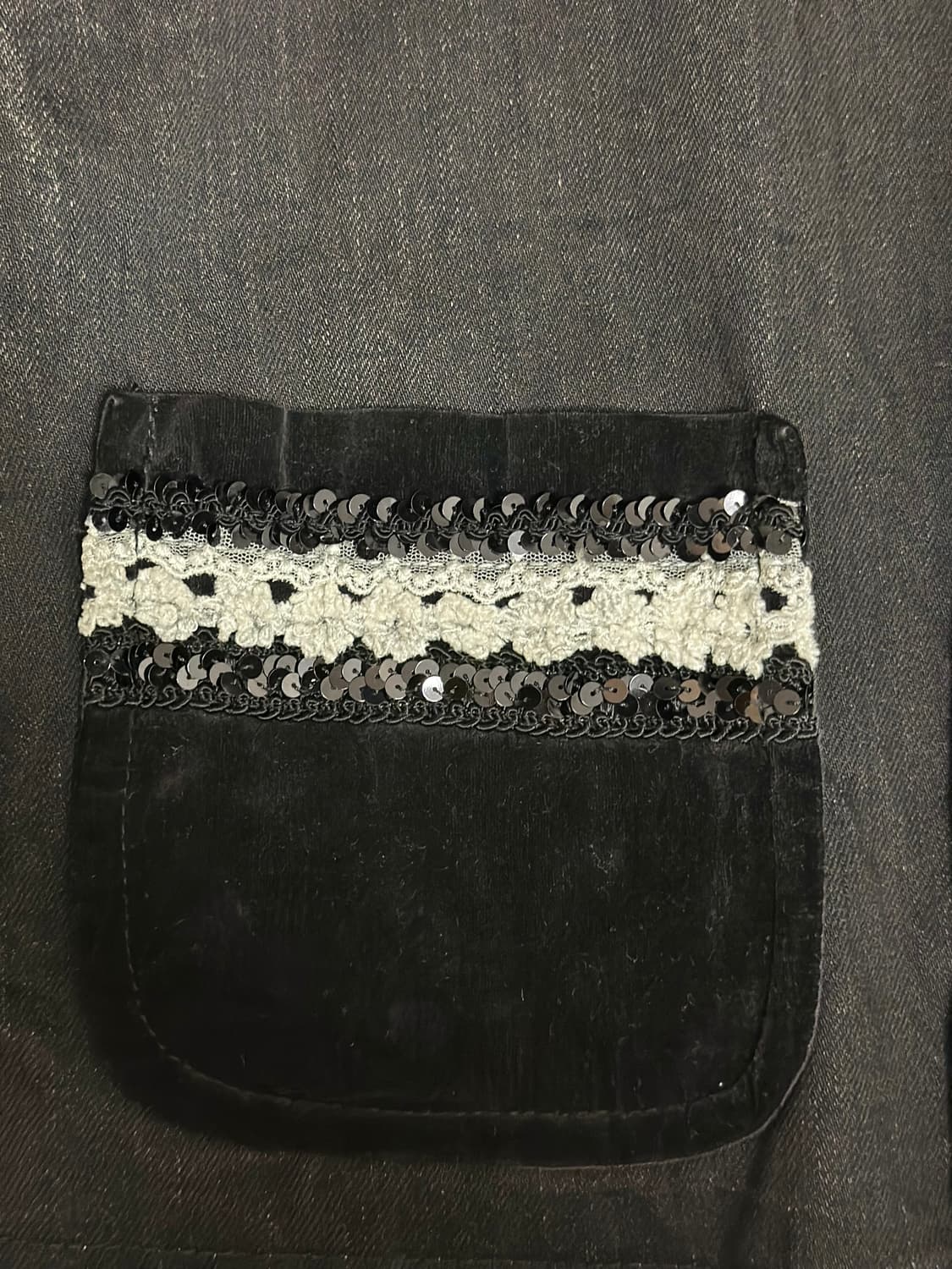 꼼데가르송 트리콧 (Comme des Garcons) 자수 데님자켓 상품이미지3