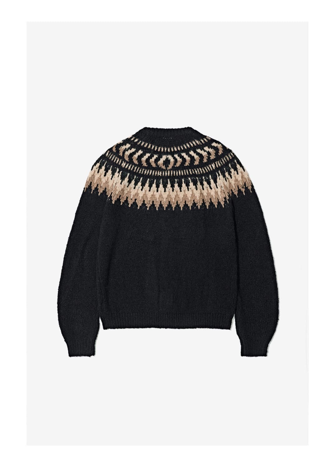 [정품][M] 파르티멘토 노르딕 니트 가디건 블랙 상품이미지5