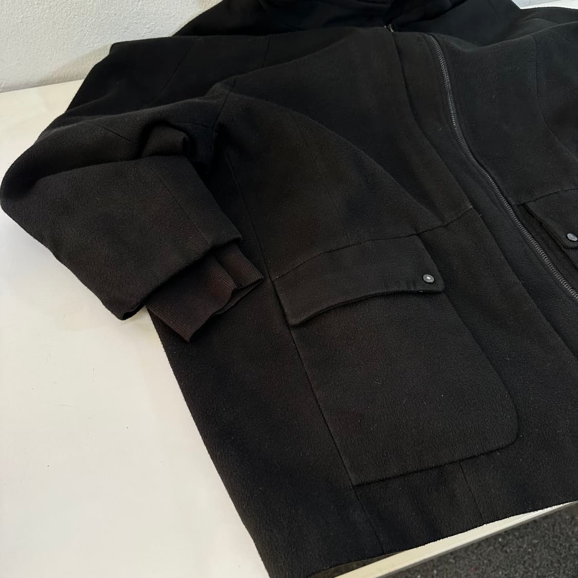 우먼FREE DDEMOO 디데무 블랙 오버핏 울자켓 상품이미지2