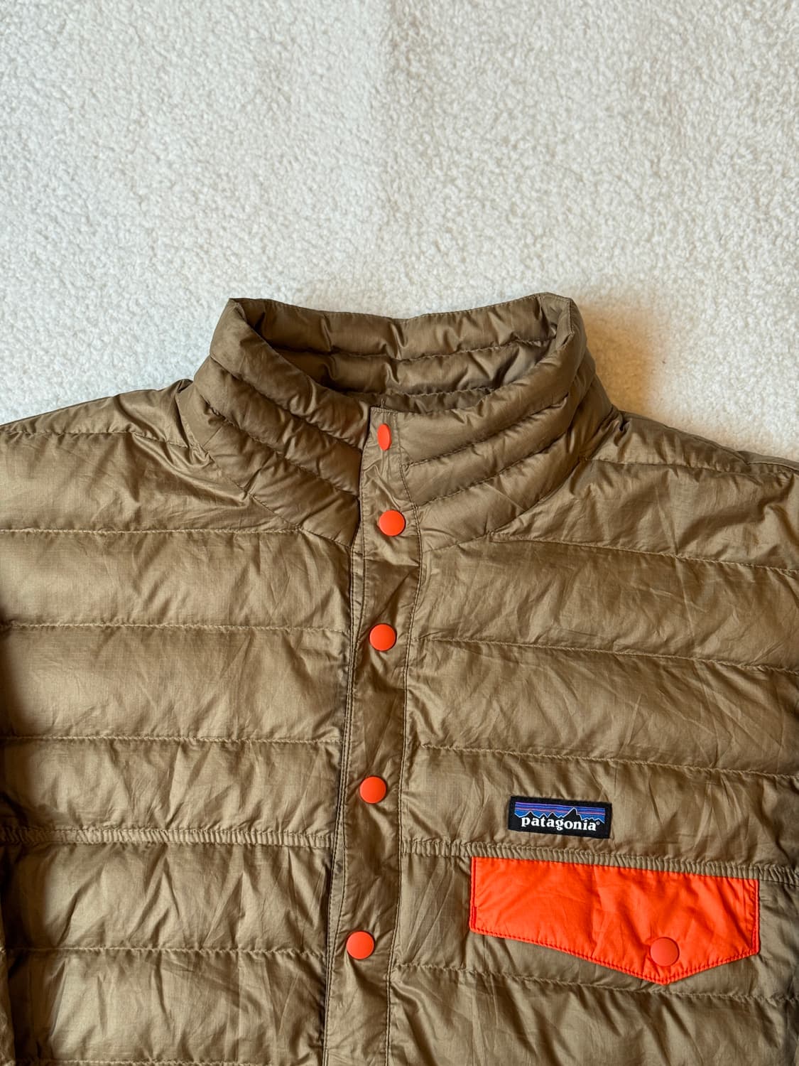 파타고니아 다운 스냅 티 브라운/오렌지 상품이미지2