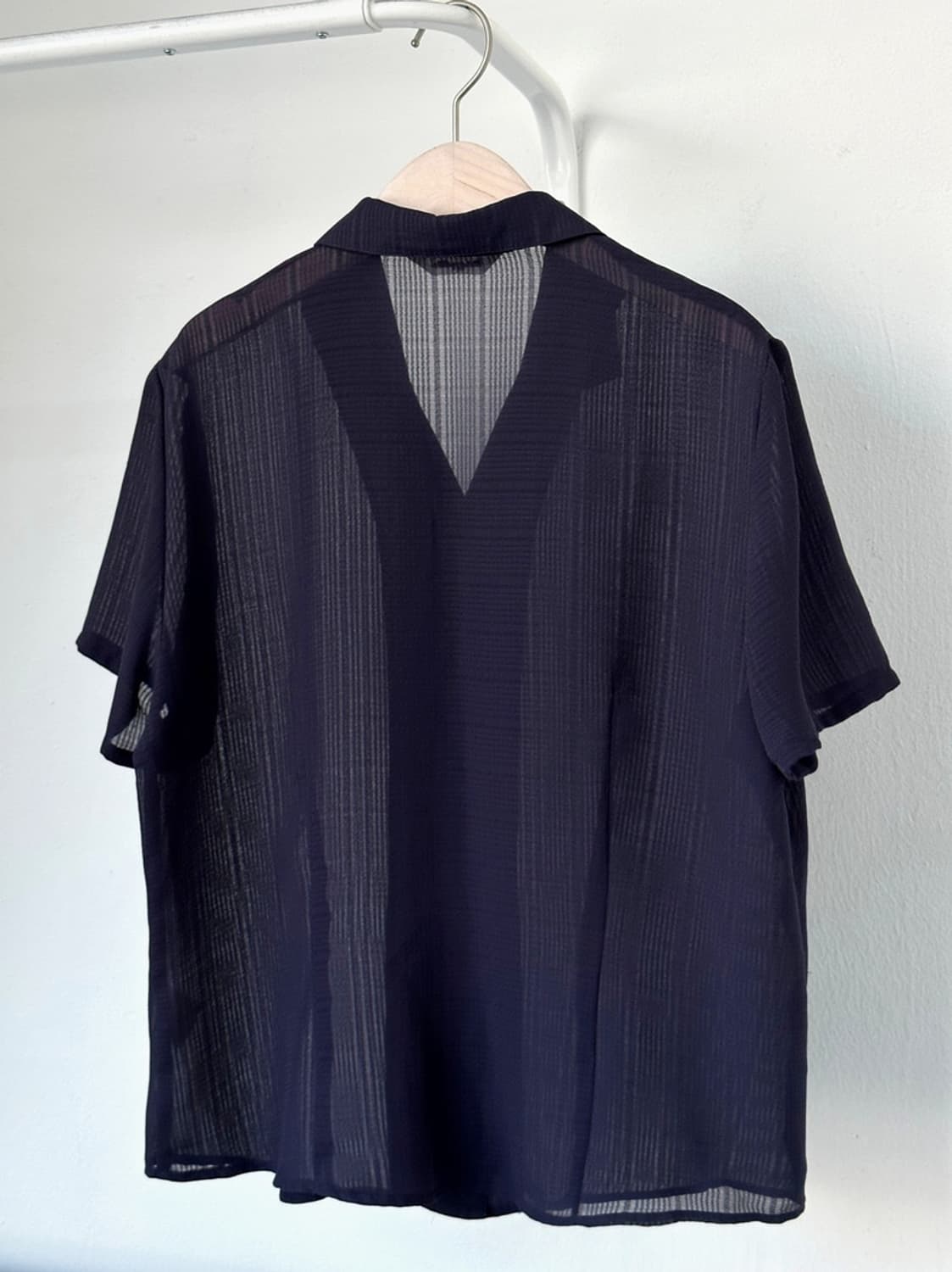 Patterned sheer loose blouse 상품이미지6