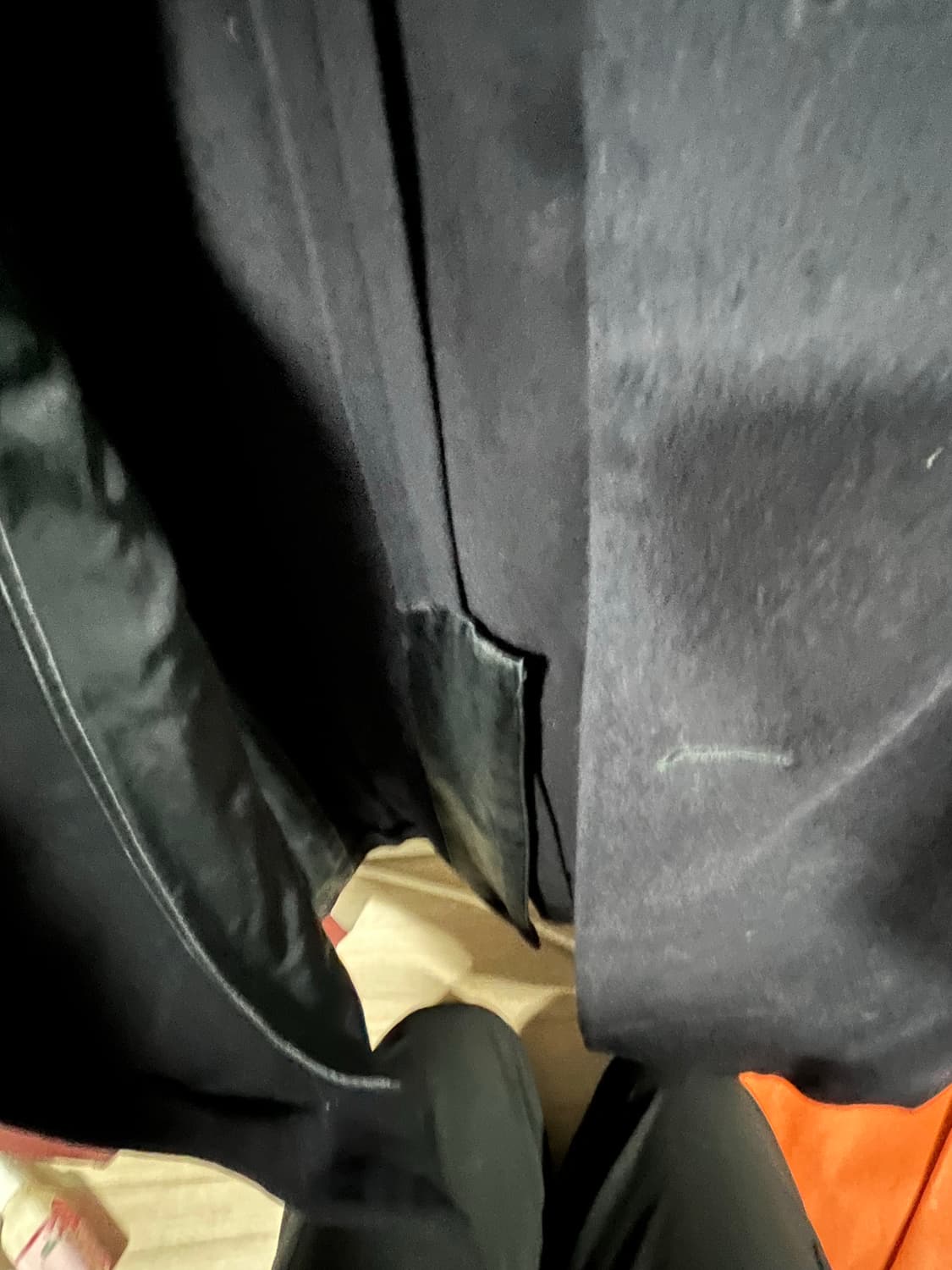 Yves Saint Laurent 남성 네이비 클래식 롱코트 46R 상품이미지5