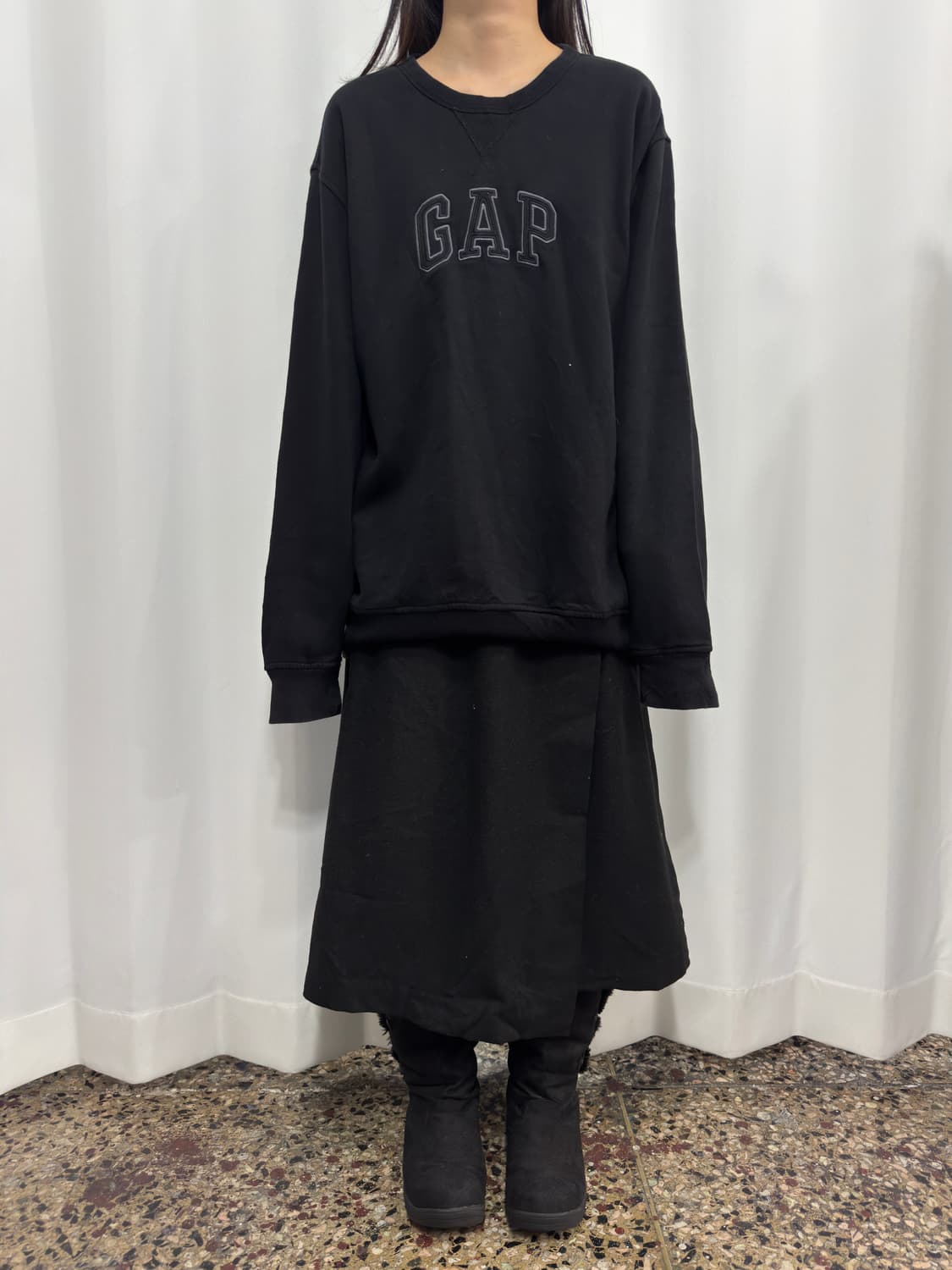 gap logo black mtm 상품이미지2
