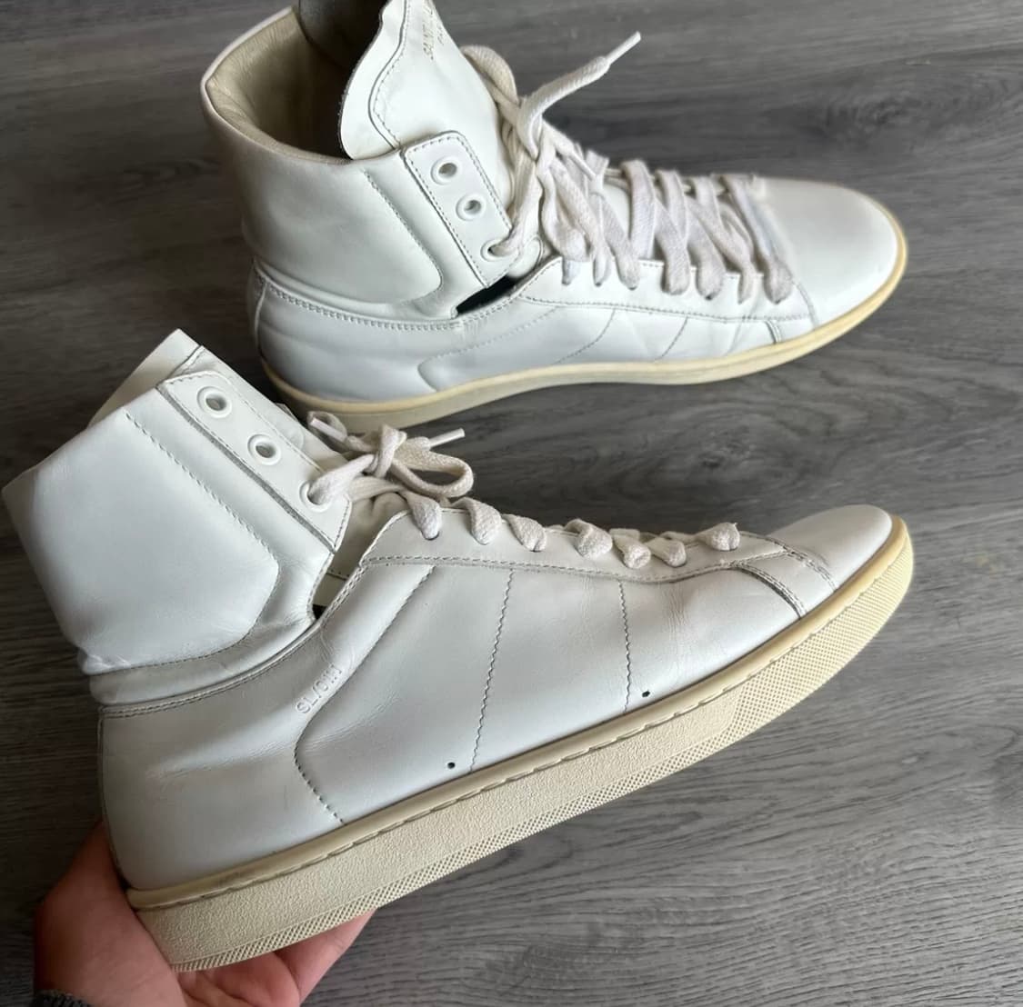 생로랑 화이트 하이탑 SL/01  상품이미지4