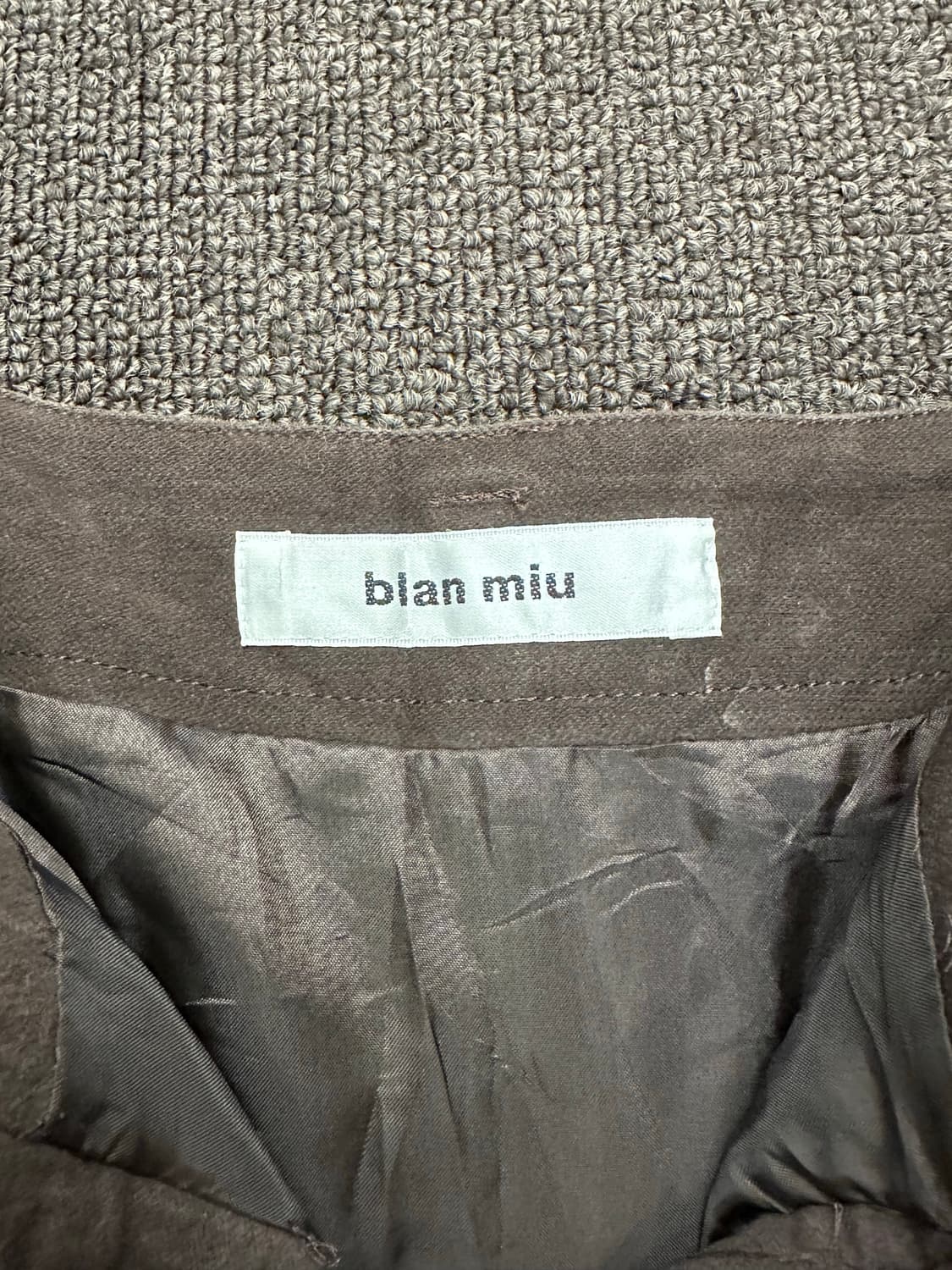 40)Japanese vintage 브라운 카고 미디 스커트 상품이미지4