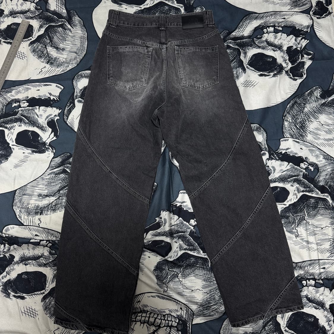 ADD 에드 흑청 토네이도 와이드데님팬츠 XS 남성 28-29 사이즈 상품이미지7
