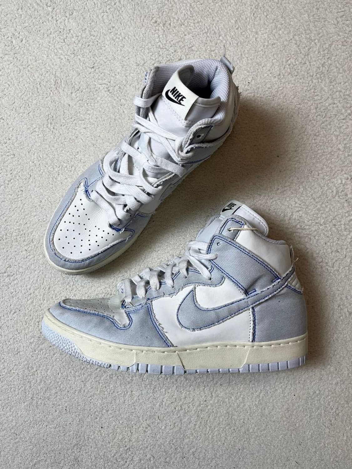 나이키 덩크 하이 1985 블루 데님 스니커즈 A1875 상품이미지1