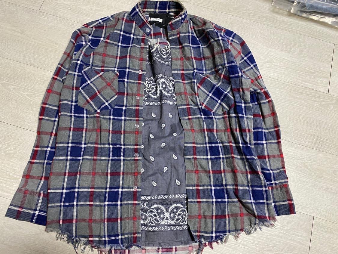 [FREE] 올드파크 체크셔츠 상품이미지1