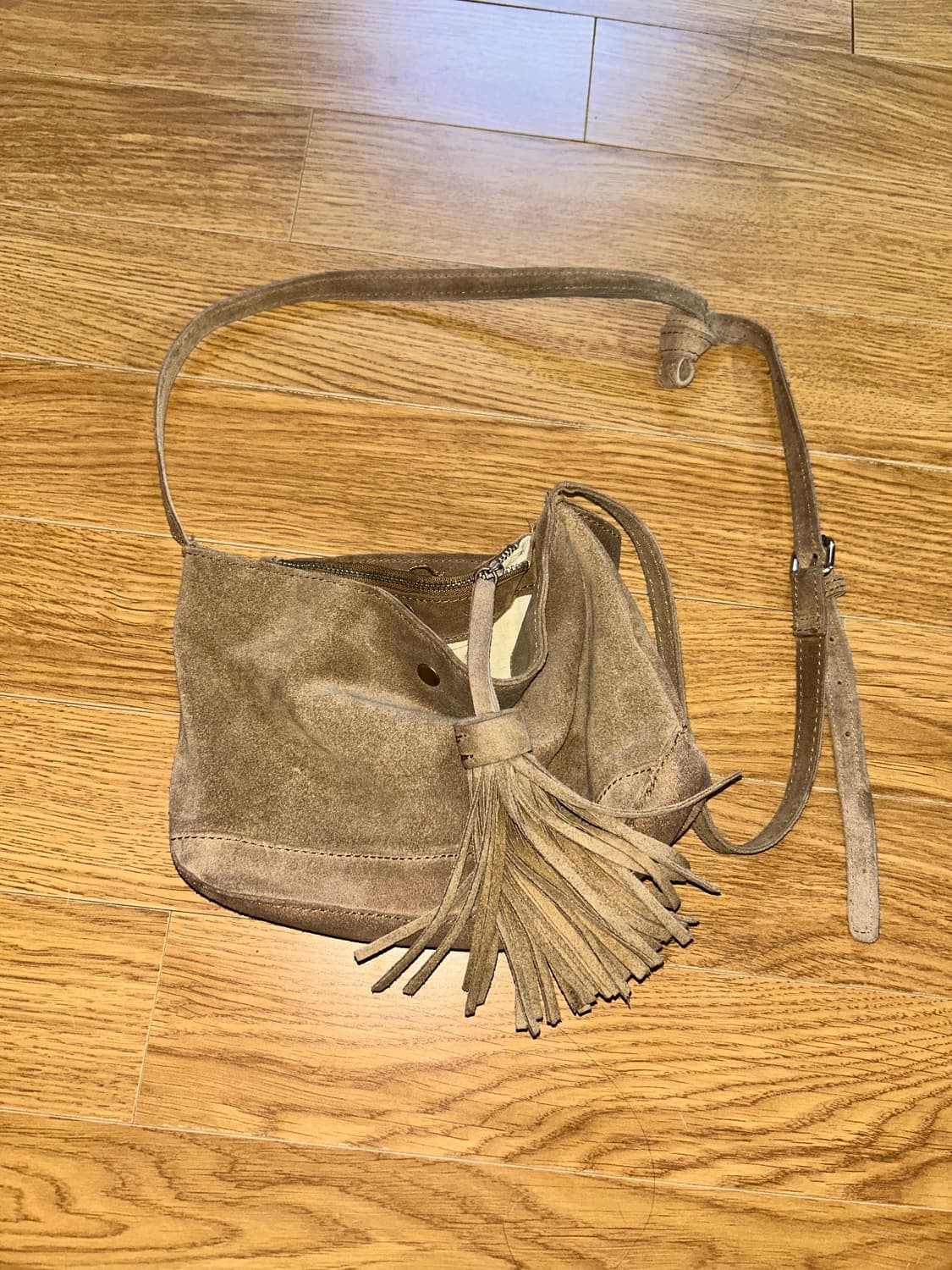 자라 스웨이드 프린지 가방 상품이미지2