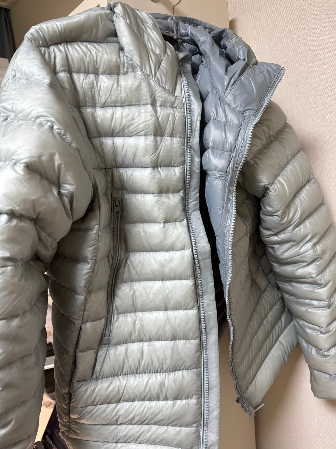 무탠다드 경량패딩 클라우디블루 S 상품이미지1