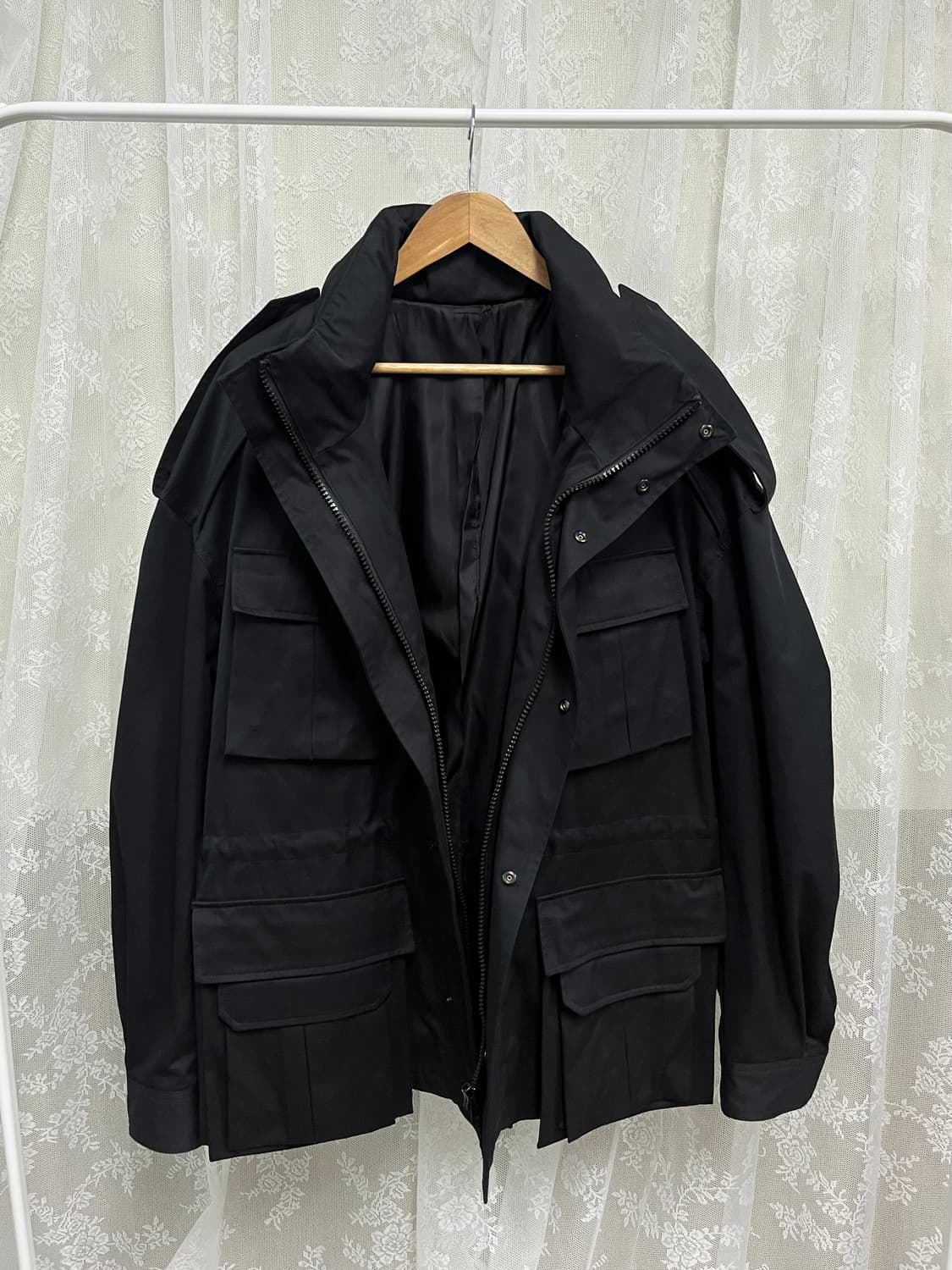 44) 준지 june.J 쉘파카 야상 블랙 상품이미지3