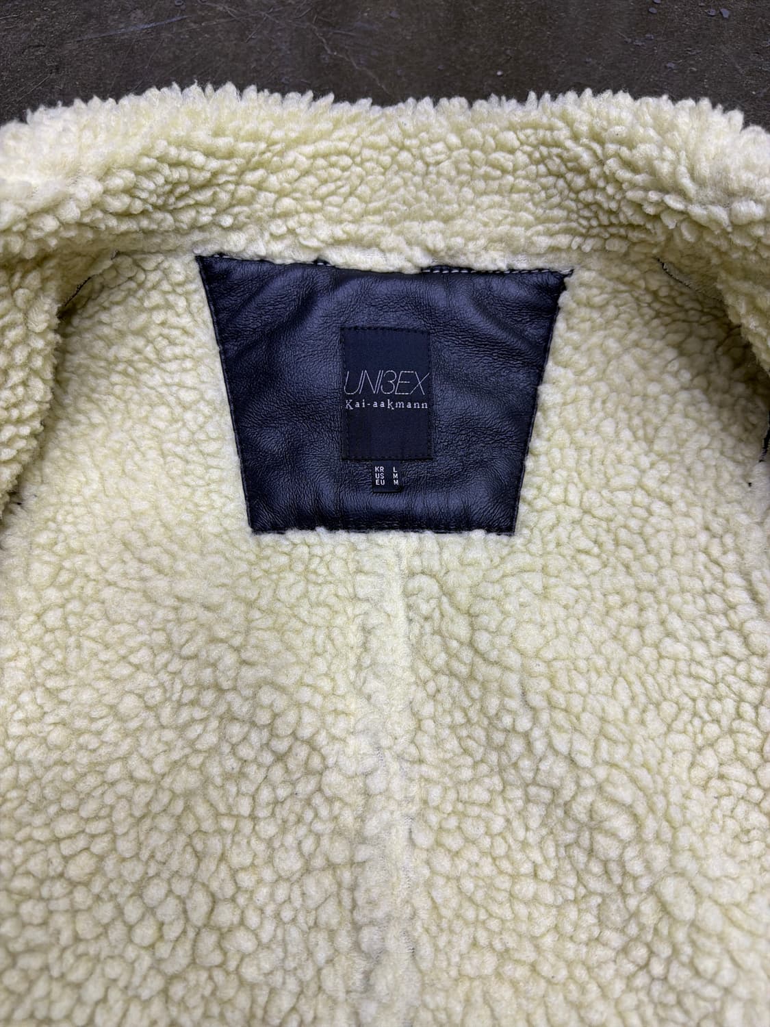 카이아크만 B-3 무스탕 자켓 블랙 L 상품이미지9