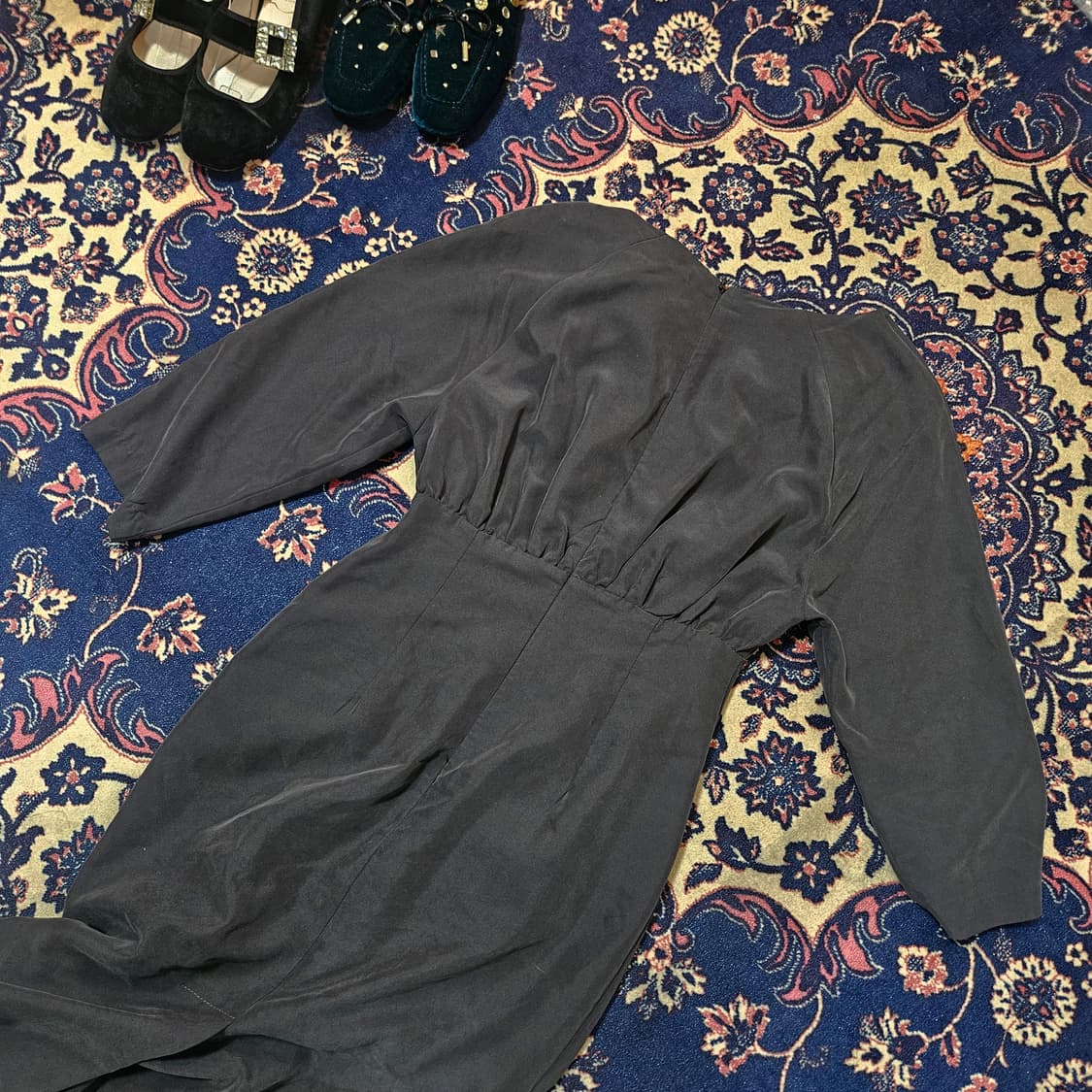 더블스탠다드 차콜 드레이크 셔링 지퍼 원피스 50 상품이미지4