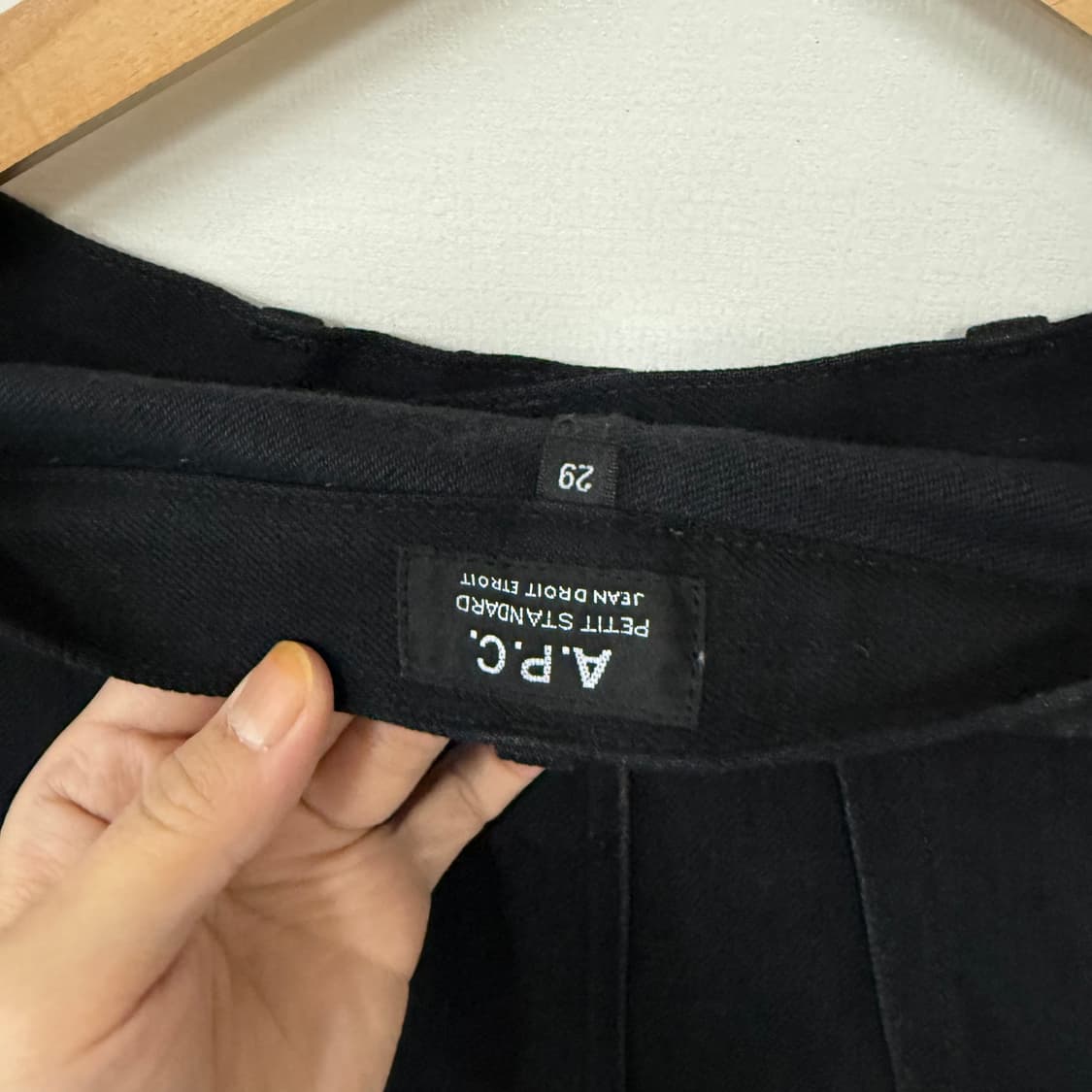 A.P.C 블랙데님팬츠29 상품이미지4