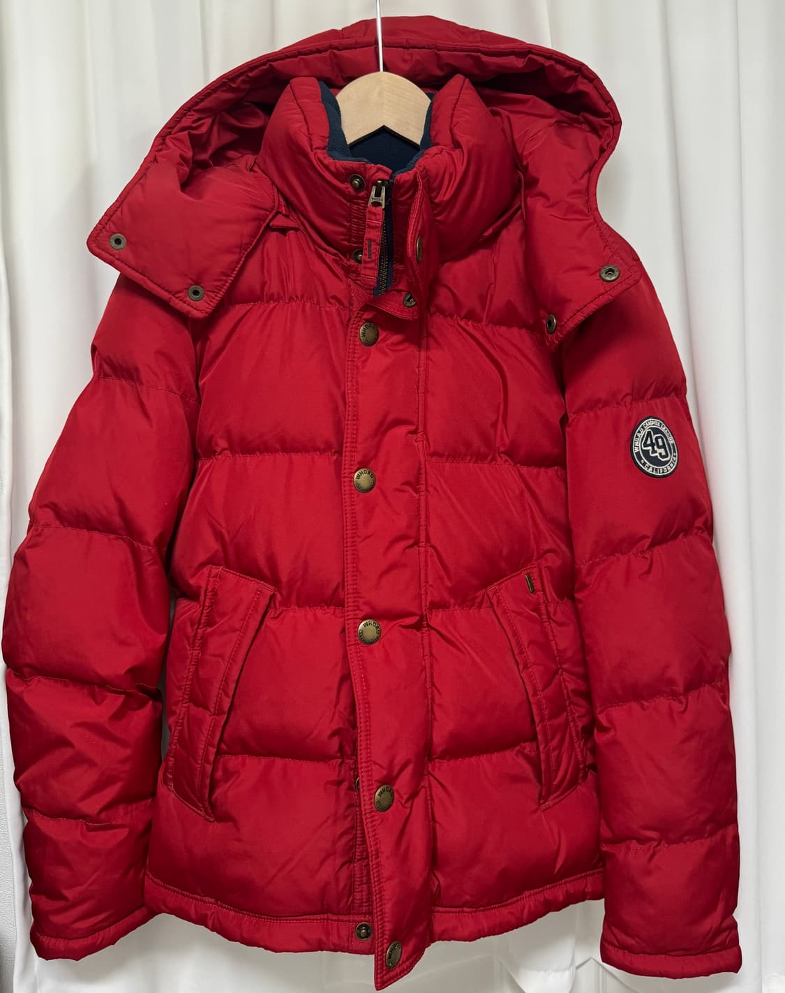 WHO.A.U 캘리포니아 레드 패딩 상품이미지2
