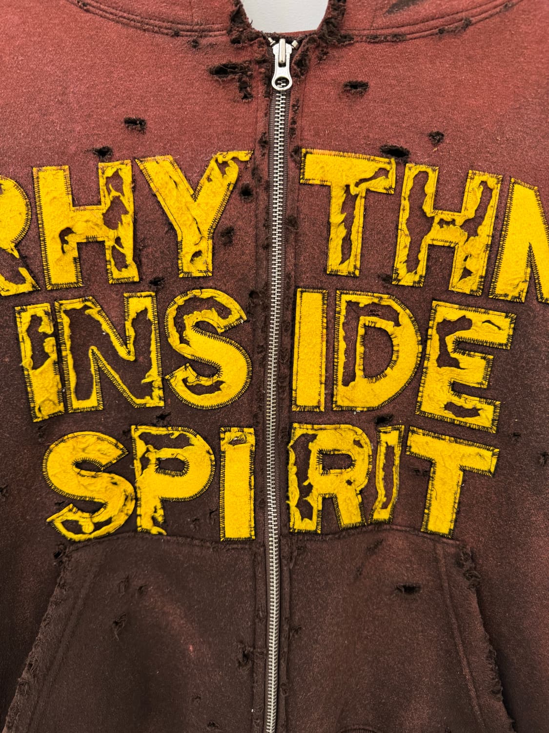 빈티지 크롭 후드집업(기모) 상품이미지4