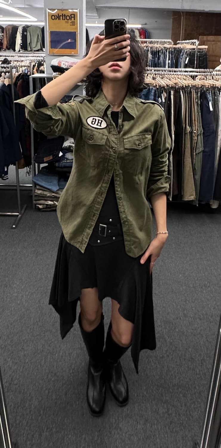 S) 히스테릭 글래머 패치 밀리터리 셔츠 상품이미지1