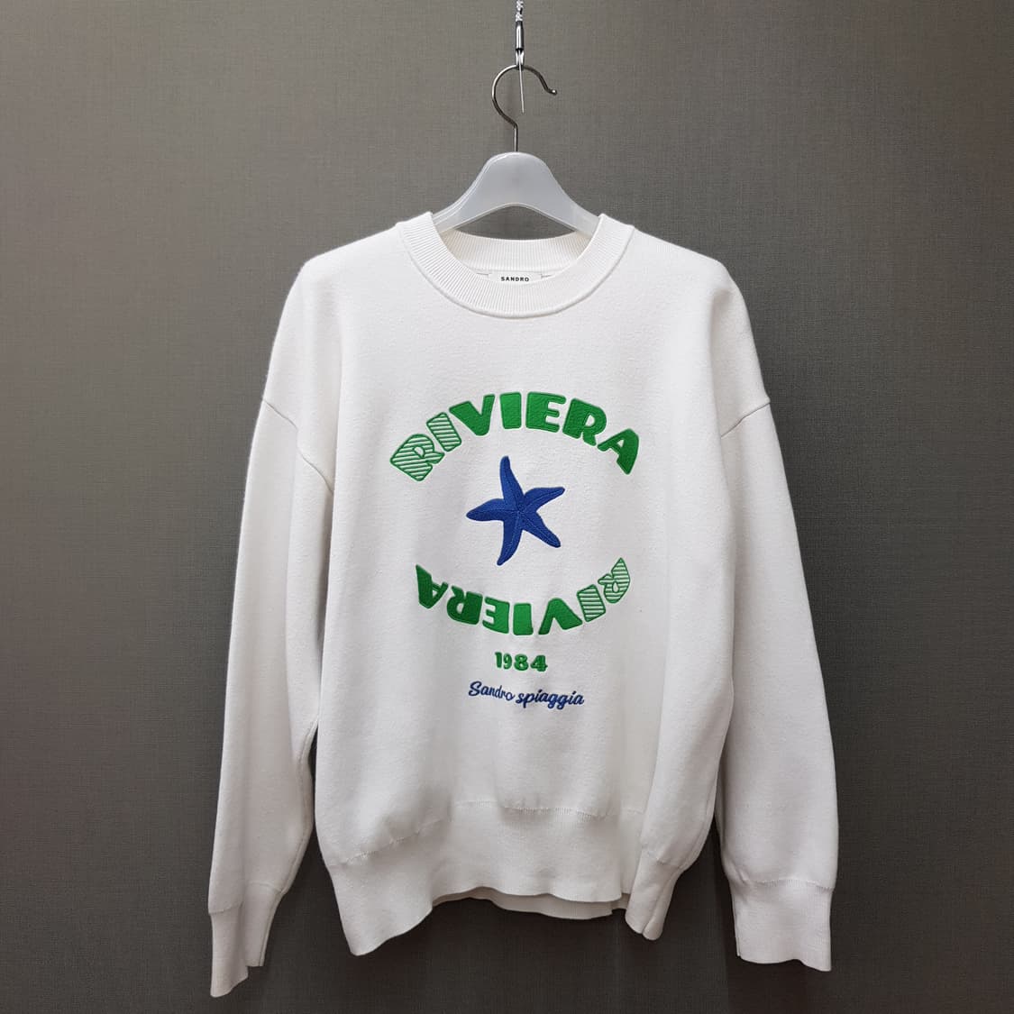 산드로 SANDRO비에라 자수 루즈핏 니트 2사이즈 상품이미지2