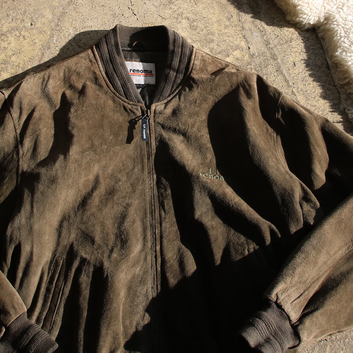 (착용컷) U.P renoma 스웨이드 블루종 (남성용 103) 상품이미지1