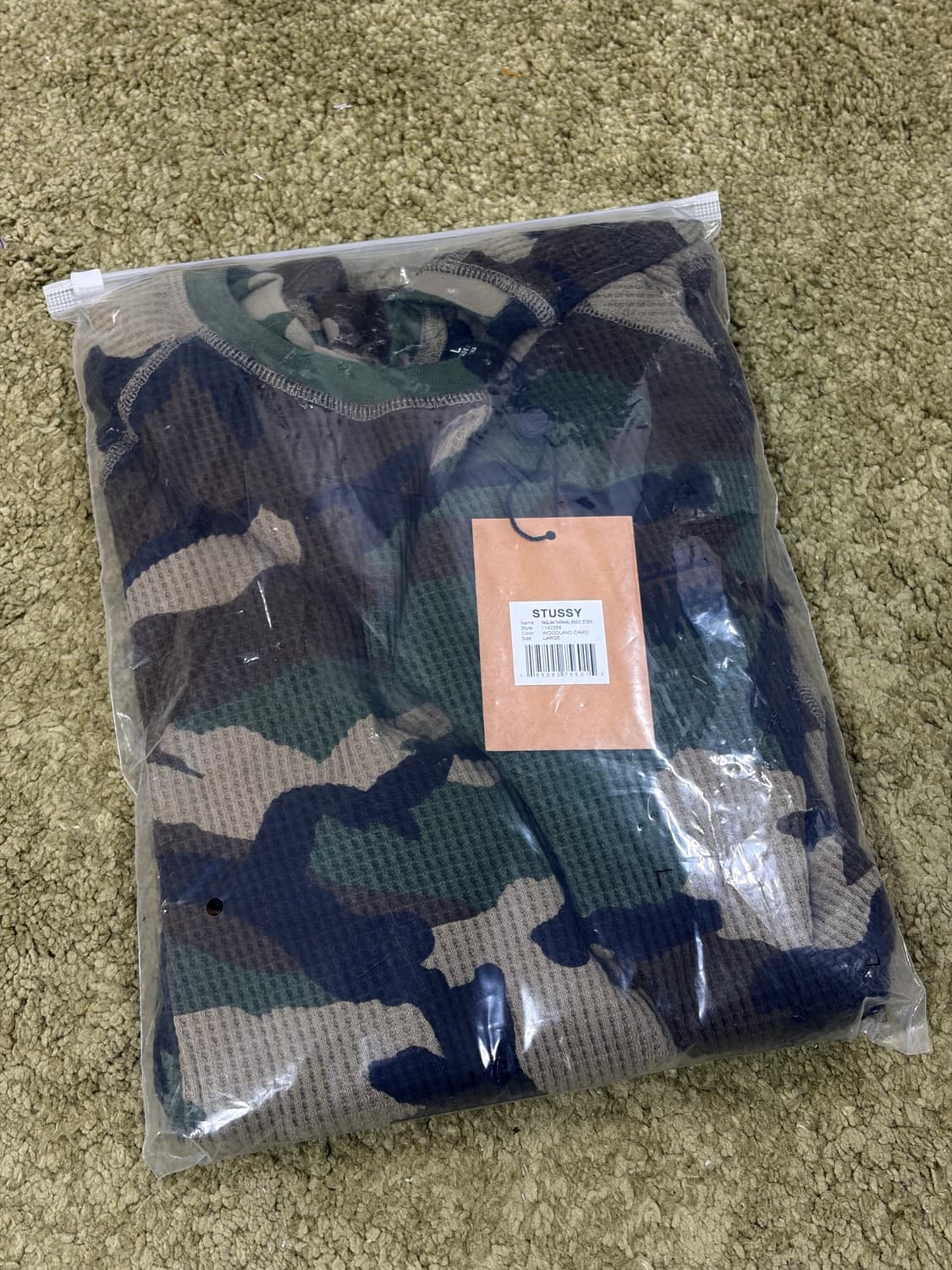 스투시 베이직 써멀 우드랜드 카모 L 새제품 상품이미지3