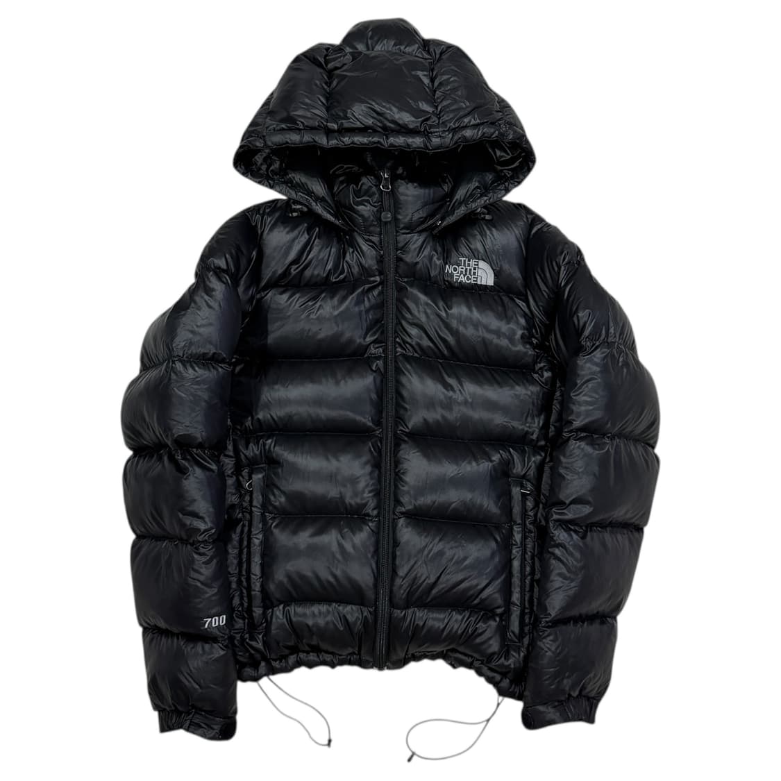 노스페이스 빈티지 퍼텍스 메트로 700 유광 후드 패딩 블랙 80 S 상품이미지1