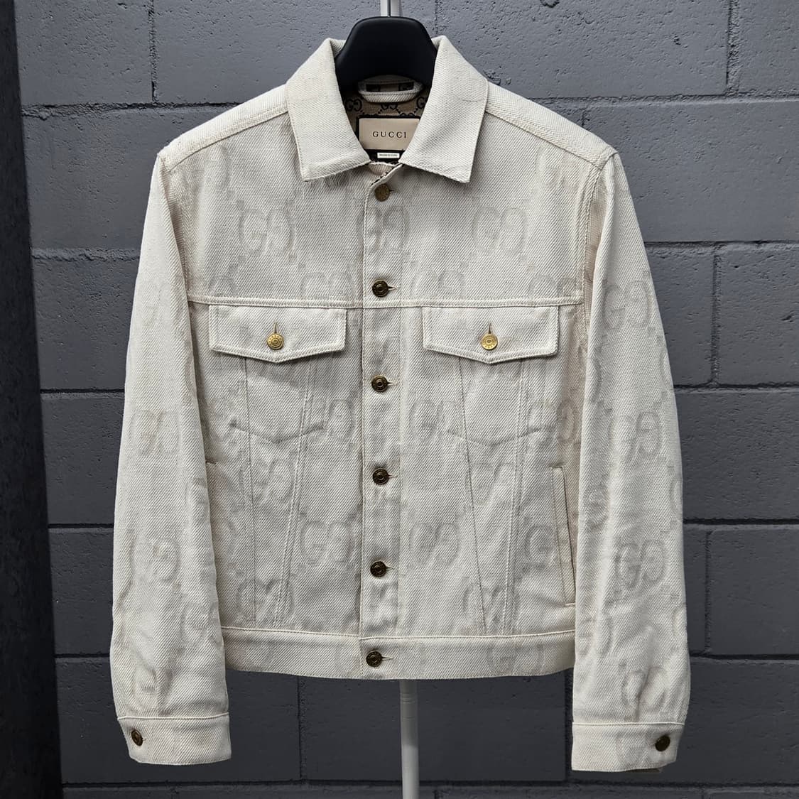 구찌 GG 맥시 자카드 데님 자켓 44 상품이미지2