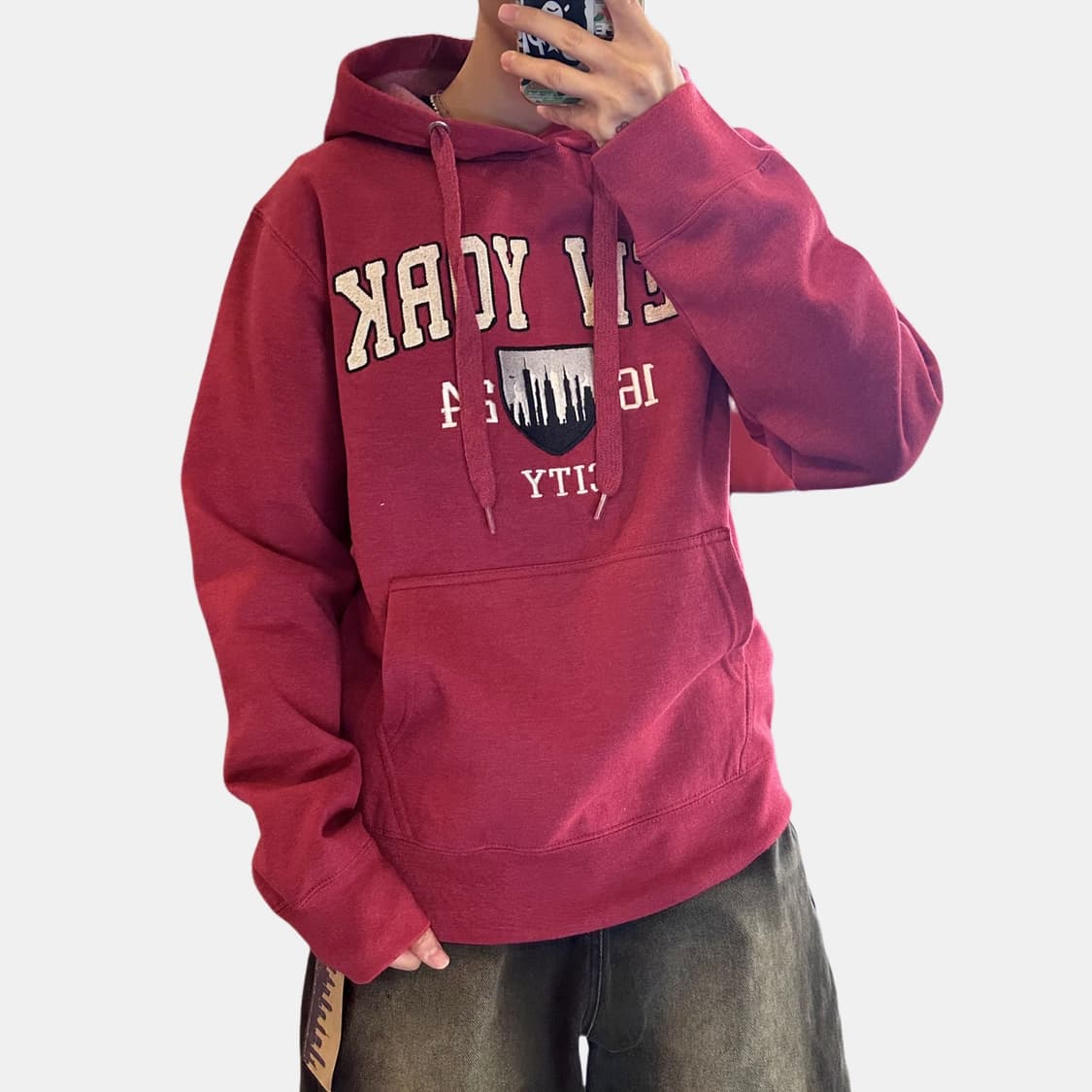 new york popular 기모 후드티 (새상품) 상품이미지2