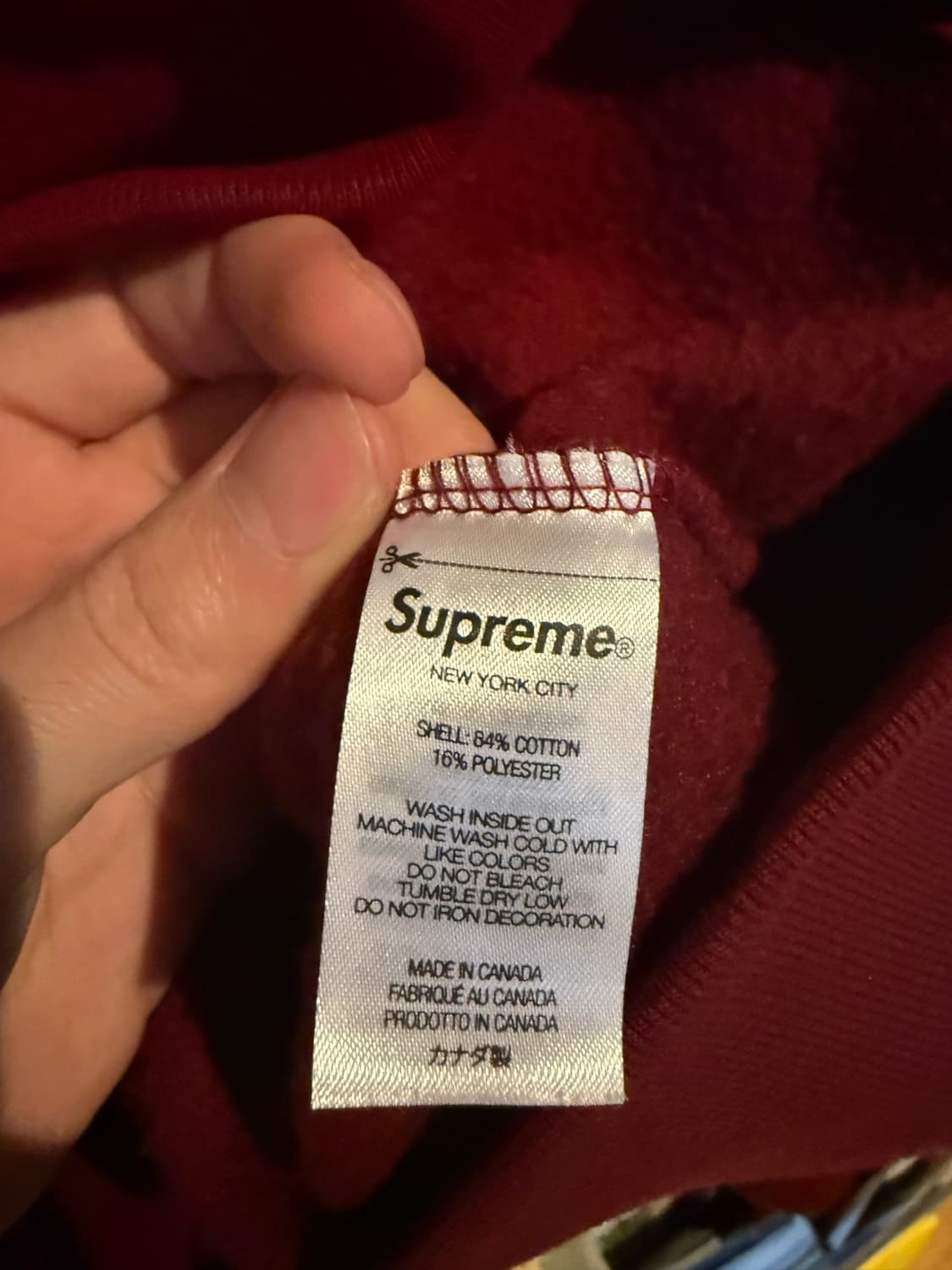 슈프림 22FW 후드 카디널 L 상품이미지4