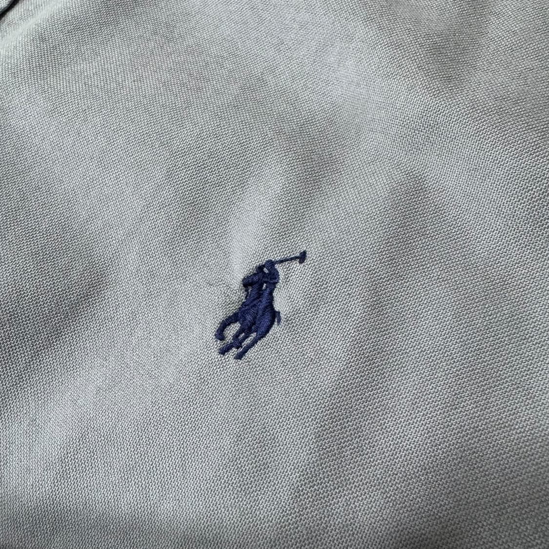 신형 폴로 QR라벨 그레이 옥스퍼드 셔츠 상품이미지3