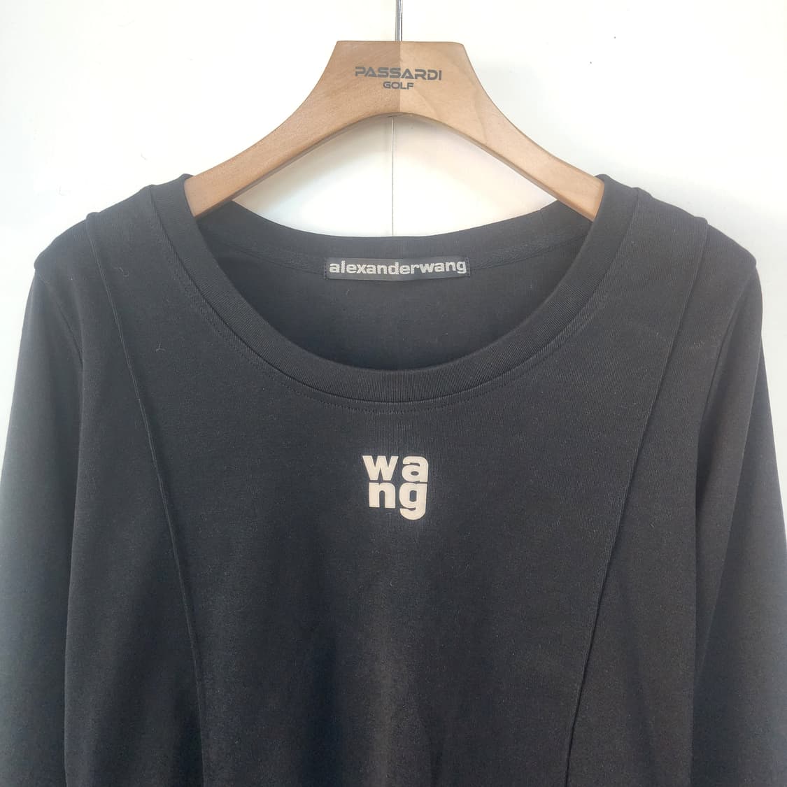 알렉산더왕 블랙 크롭 긴팔 티셔츠 상품이미지2