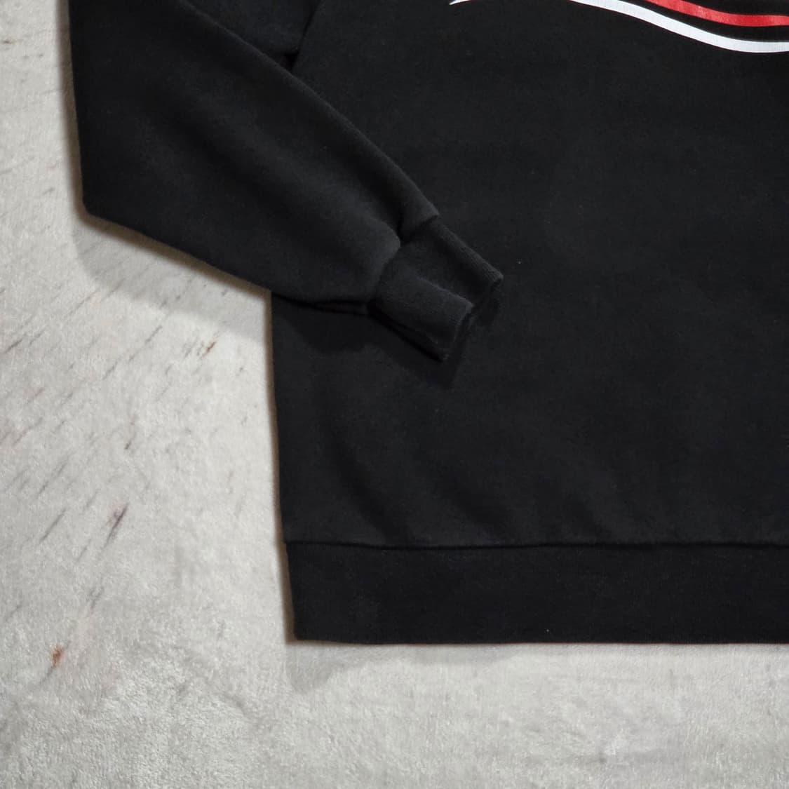 발렌시아가 블랙 프린팅 후드티 상품이미지3