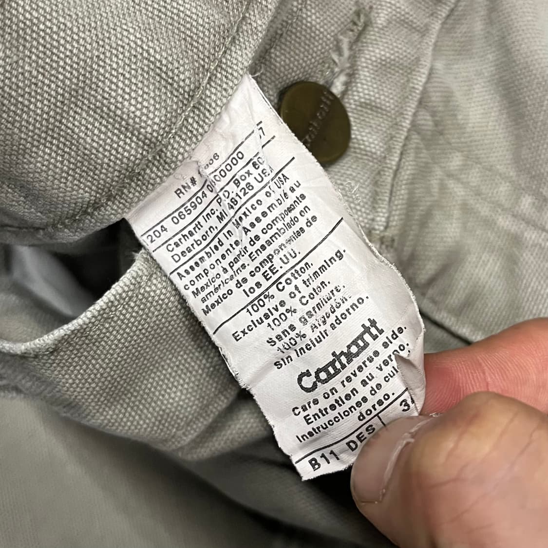 Carhartt B11 싱글니 카펜터 팬츠 (33“) 상품이미지6
