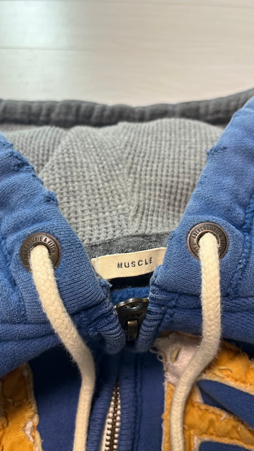 아베크롬비 후드집업 y2k 블루s  남녀공용 상품이미지3
