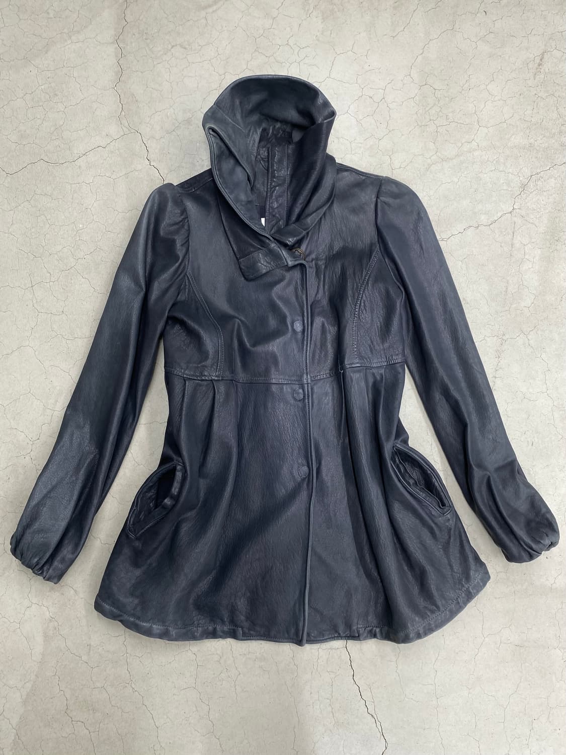 조르지오 브라토 램스킨 퍼프 레더 자켓 상품이미지2