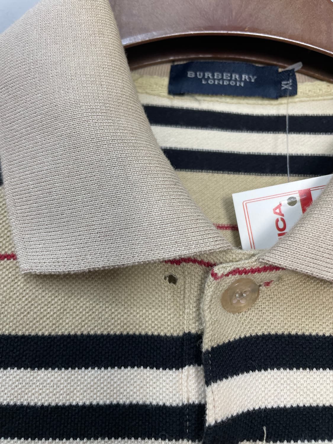 버버리 스트라이프 카라 반팔 H2446 상품이미지6