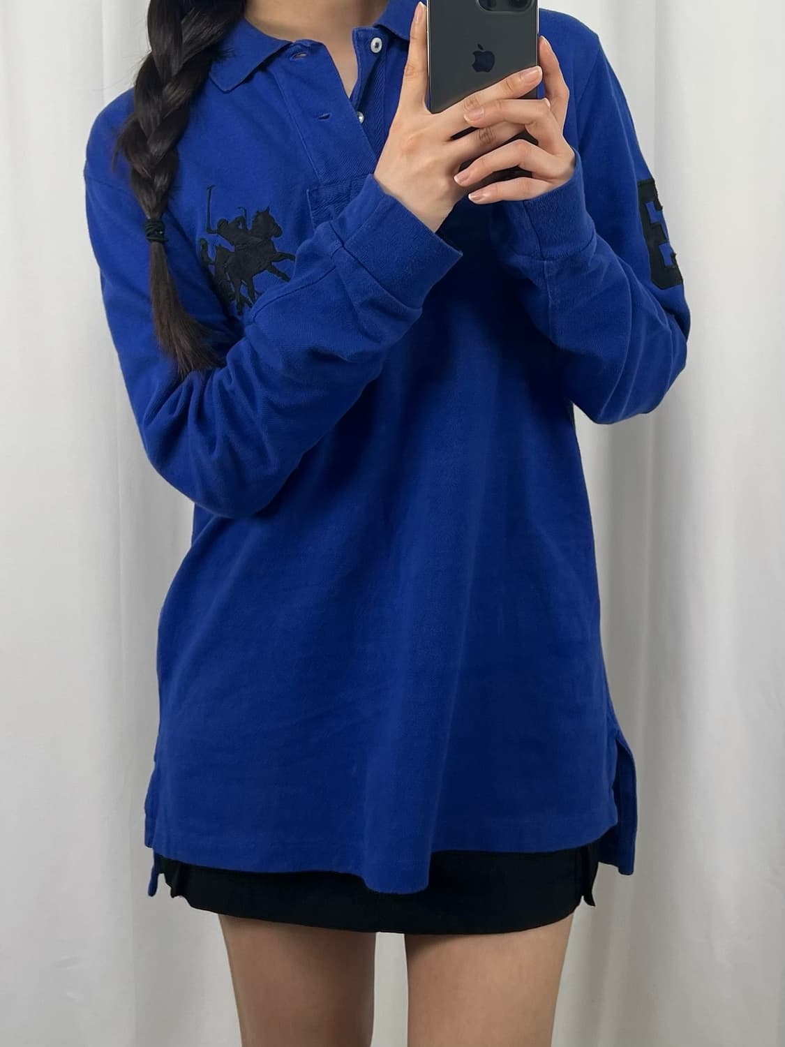 폴로 커스텀핏 블루 럭비티 상품이미지2