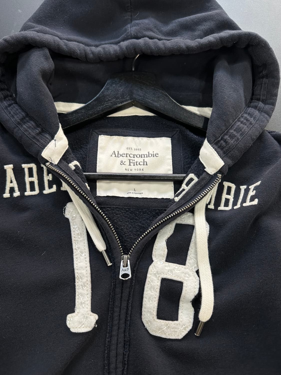 아베크롬비 글리터 넘버 후드집업 상품이미지7