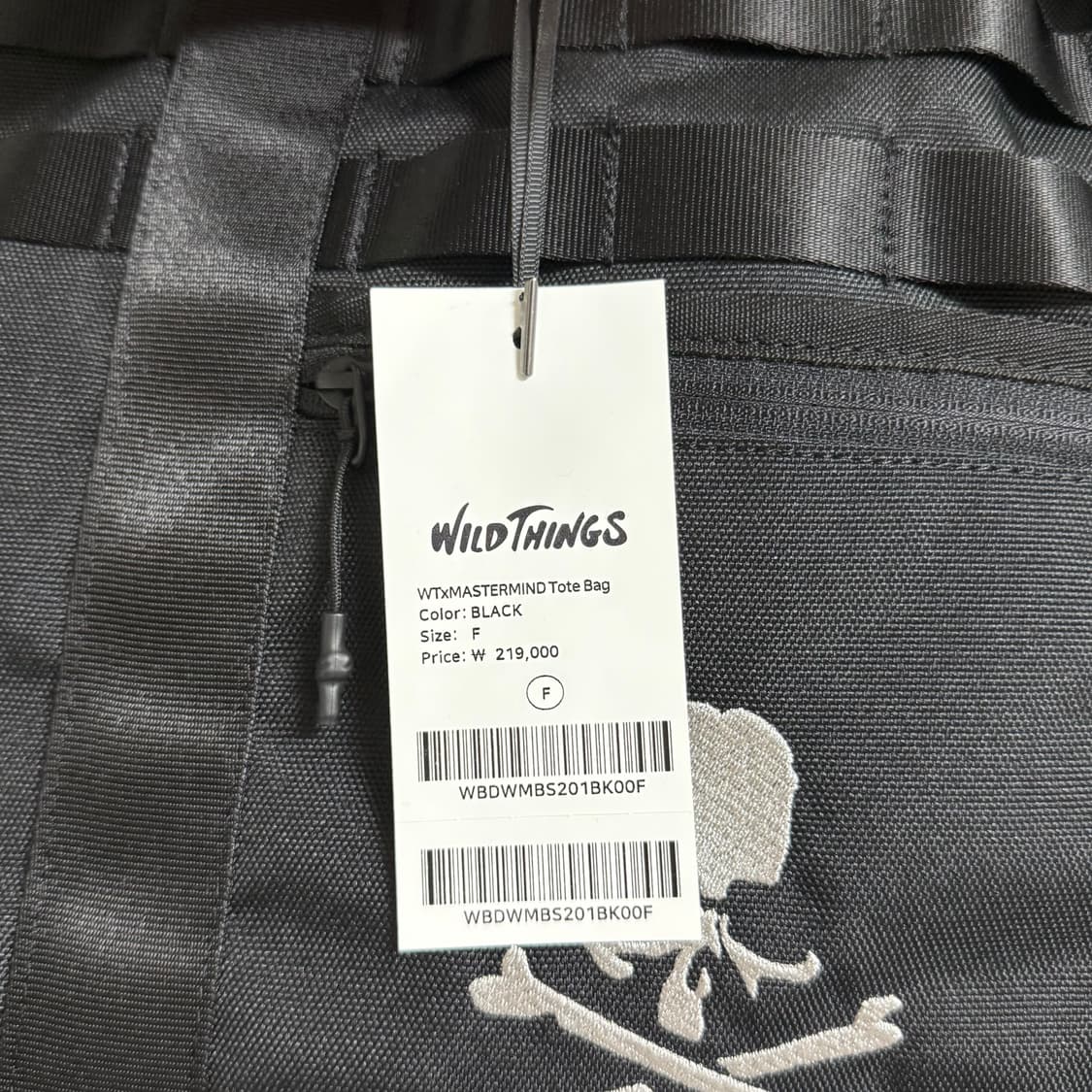 와일드띵스 X 마스터마인드 토트백 WTXMASTERMIND ToteBag 상품이미지8