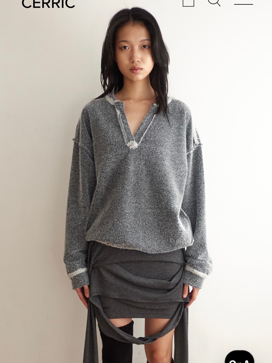 세릭 FURRY V-NECK SWEATSHIRT 상품이미지4