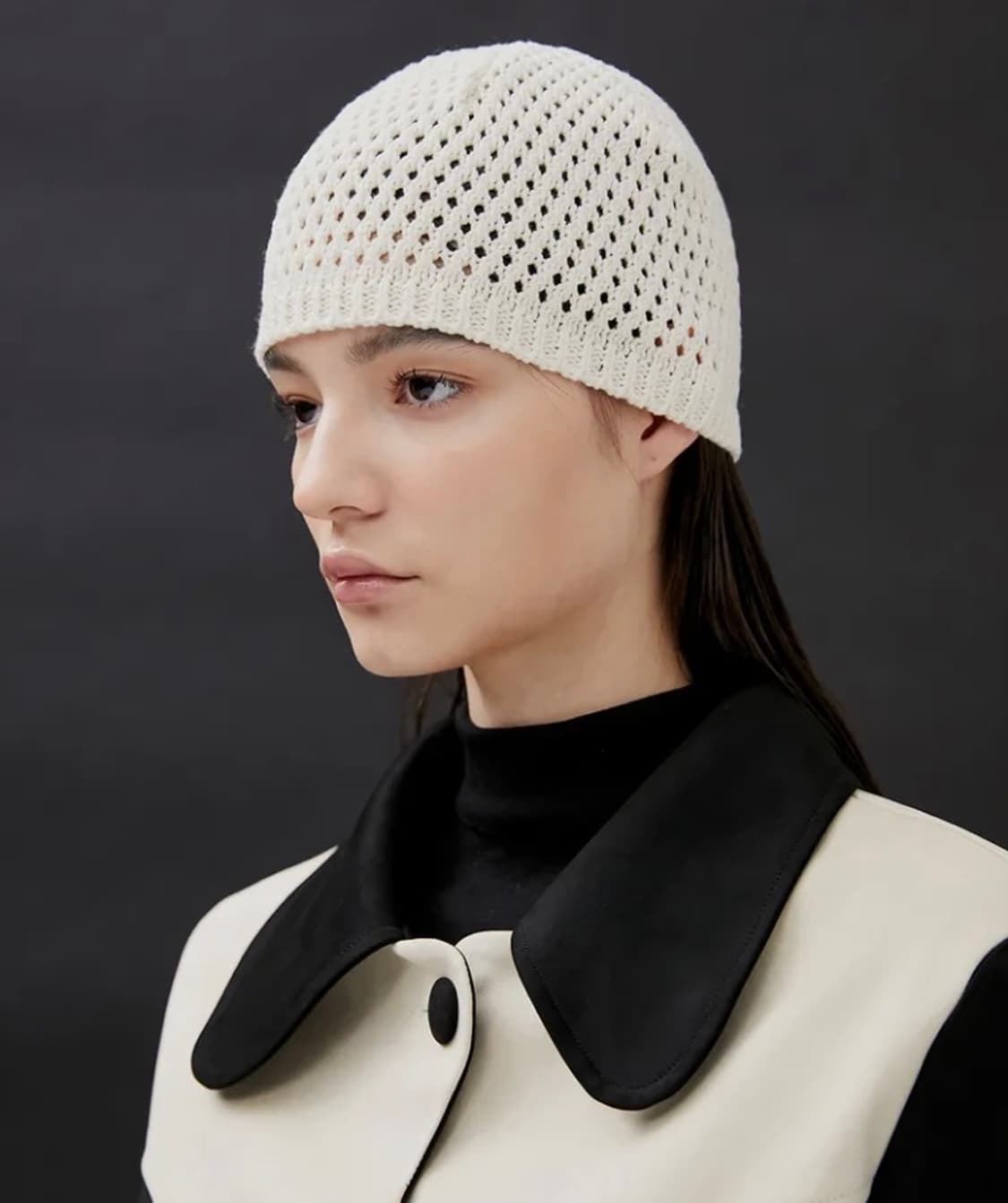 플레어업 riri 5.Gauge Knit Beanie - Cream 상품이미지1