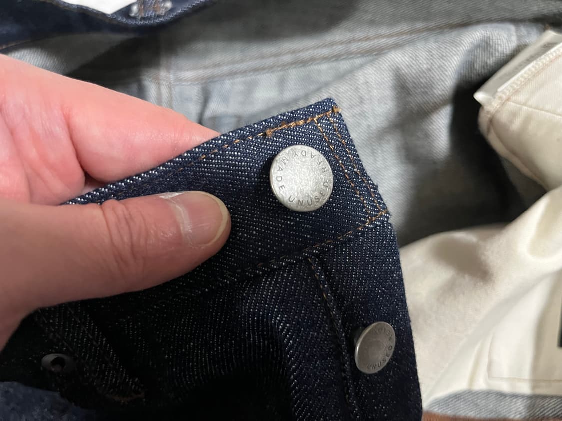 (3)언유즈드 UNUSED 셀비지 생지 데님 팬츠 상품이미지5