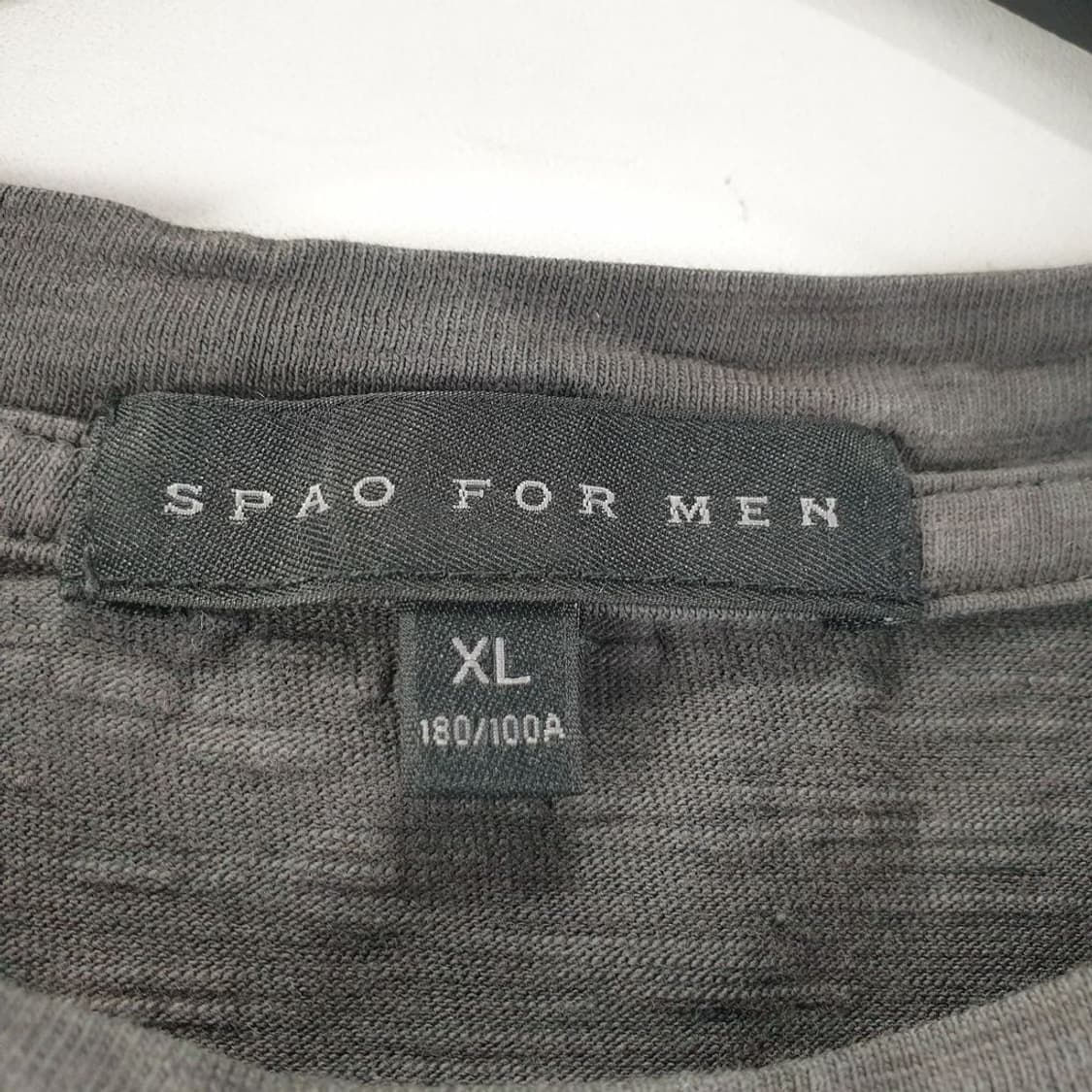 스파오 그레이 남자 반팔티 XL N4948 상품이미지5