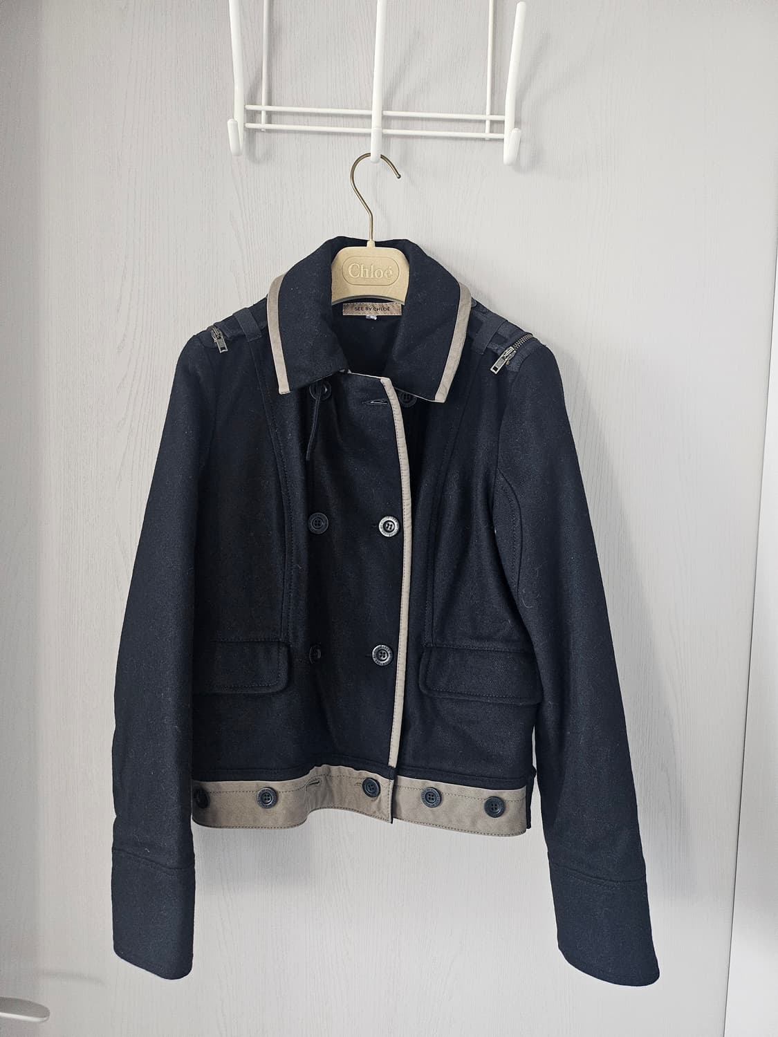 씨바이끌로에 모직 잠바 상품이미지3