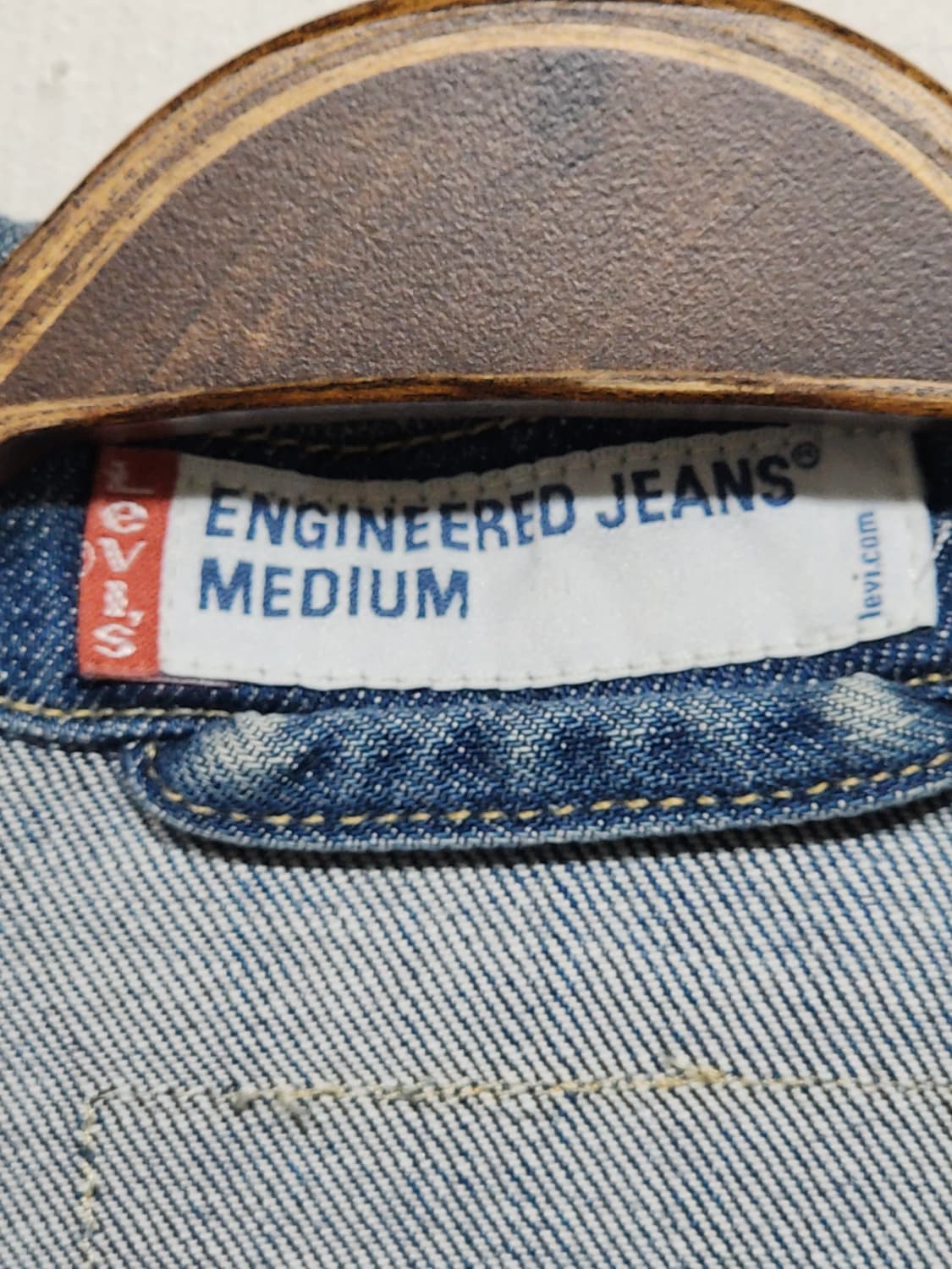 (M) 리바이스 엔진 청자켓 연청 데님자켓 레드탭 빈티지  상품이미지3