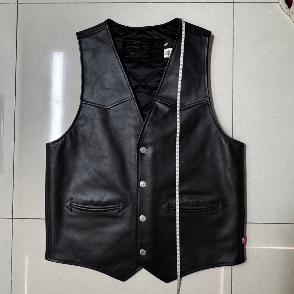데님티어스 리바이스 레더 베스트 M 상품이미지9