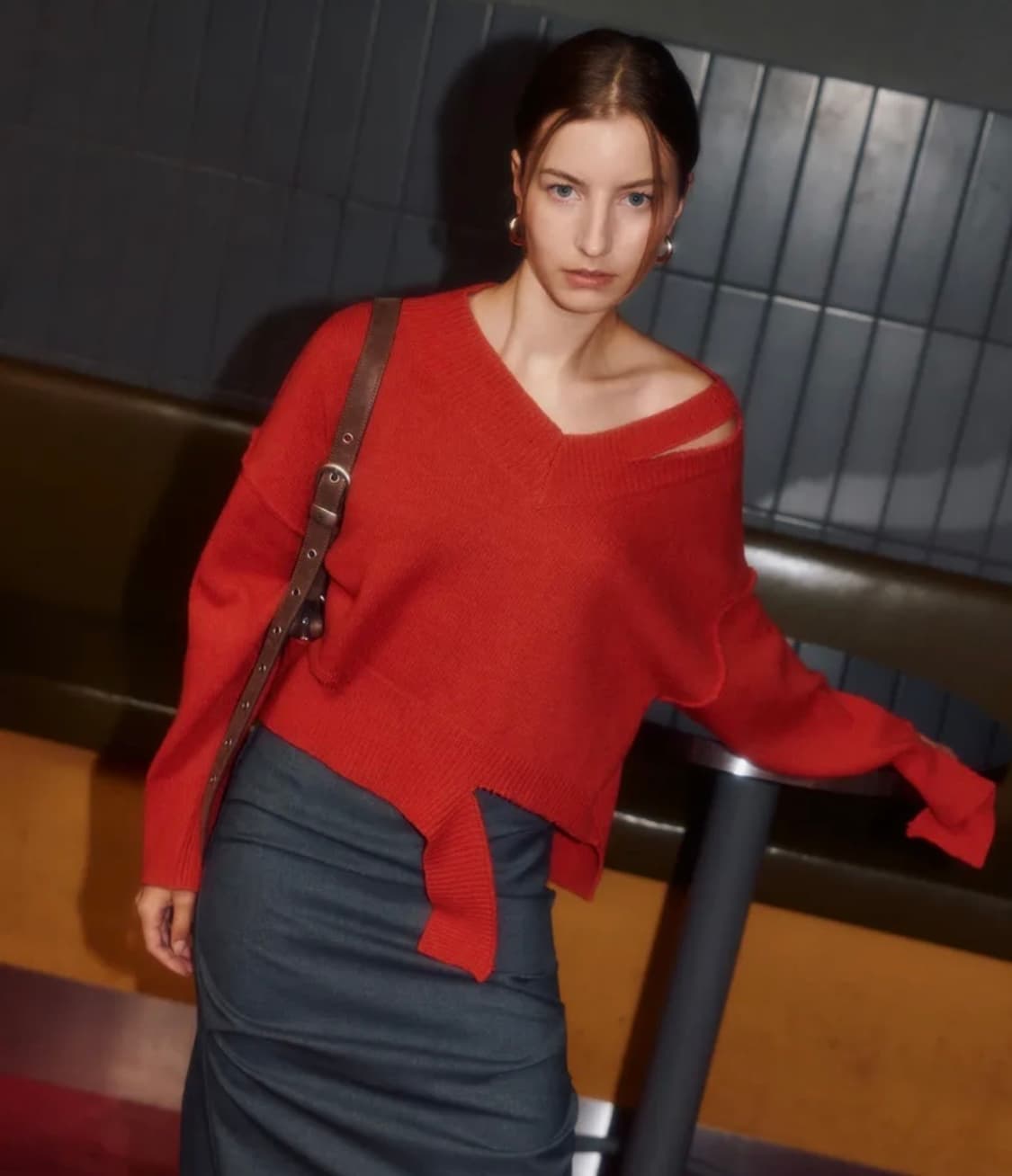 Pheobes Knit Sweater Red 상품이미지2