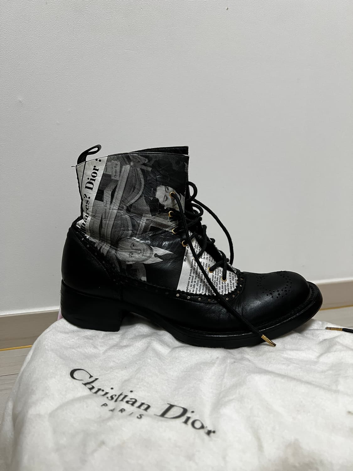 Dior Galliano Newspaper Boots 상품이미지3