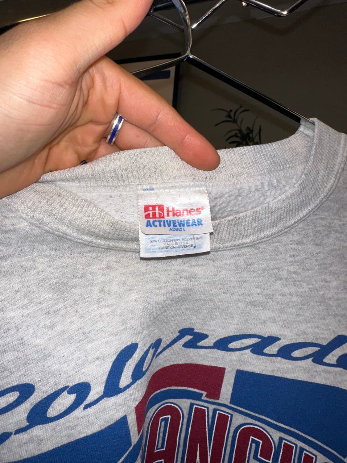 90’s Hanes NHL Colorado Avalanche sweat 상품이미지8