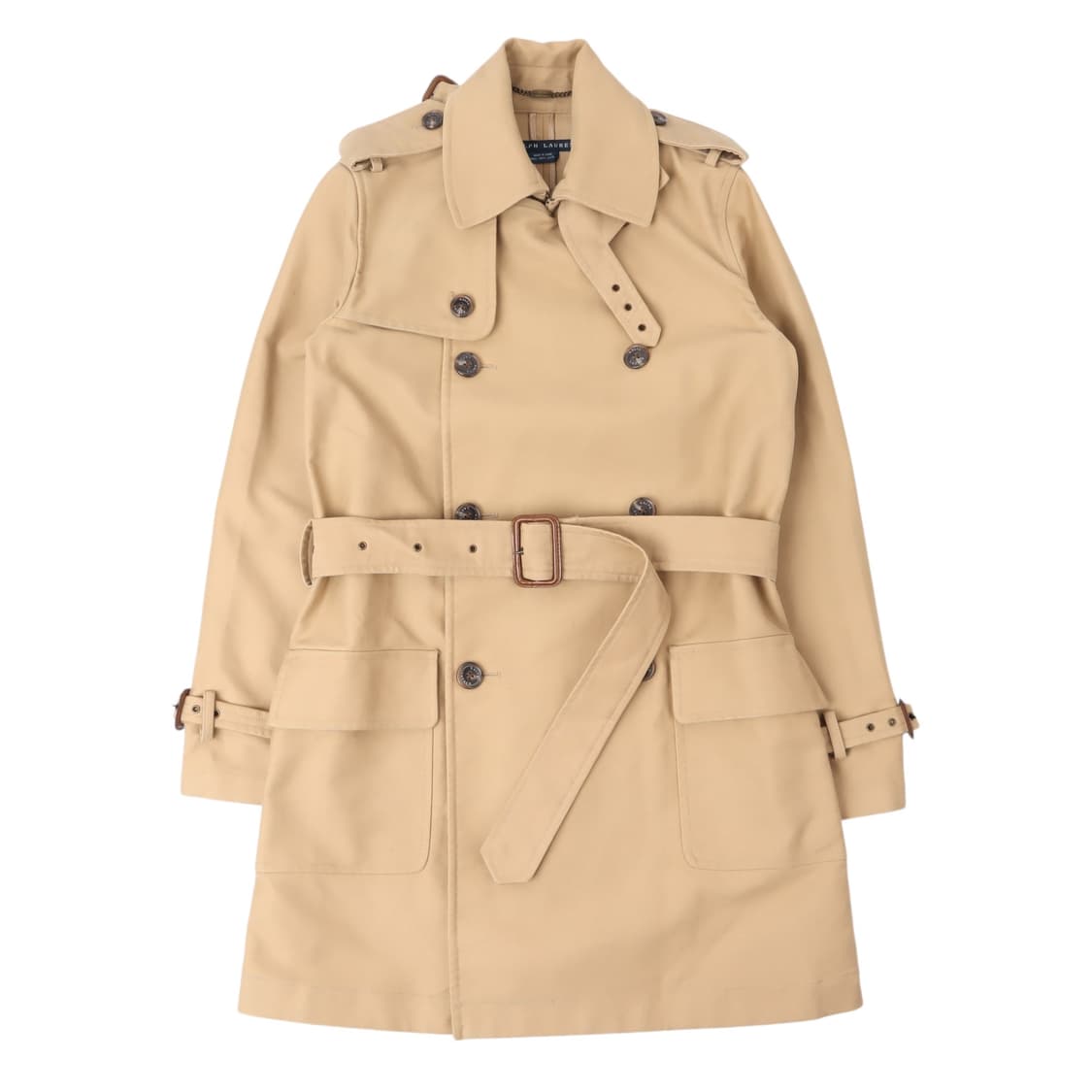 랄프로렌 베이지 더블 브레스티드 트렌치 코트 상품이미지1