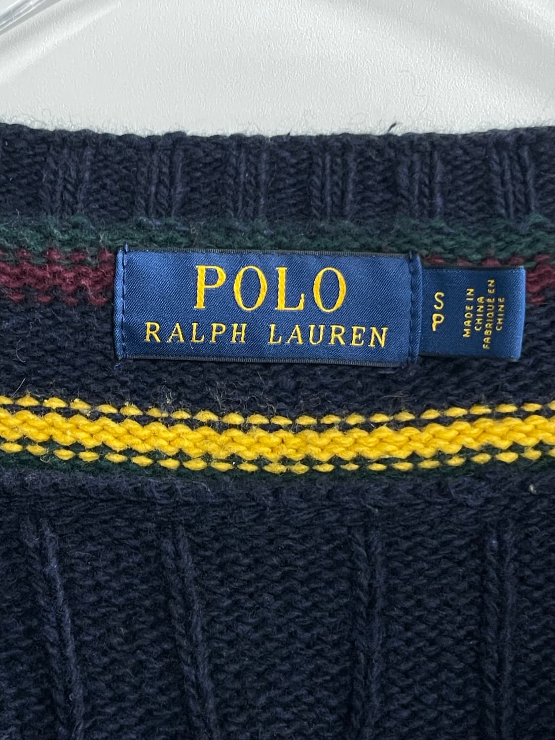 폴로 랄프로렌 크리켓 니트 네이비 S 상품이미지4